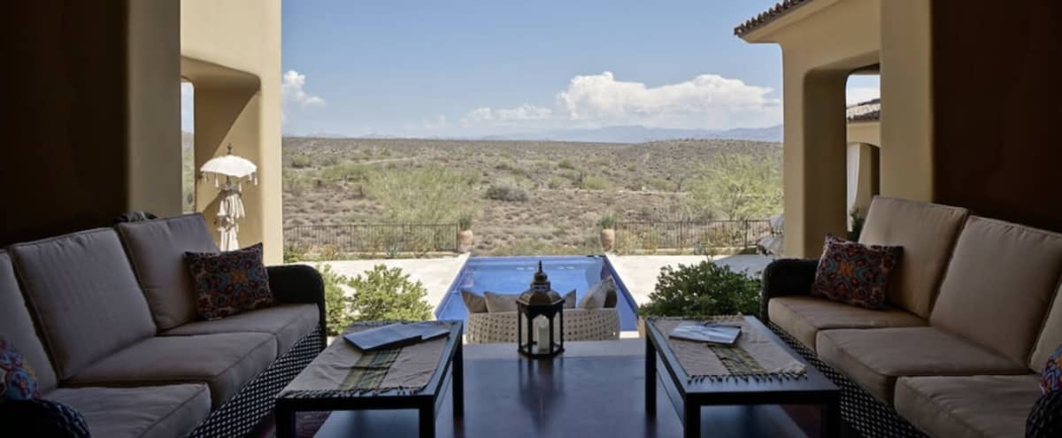 Views of the Sonoran Desert in Spanish Style Mansion in Los Altos Hills Hero Image in Los Altos Hills, Los Altos Hills, AZ