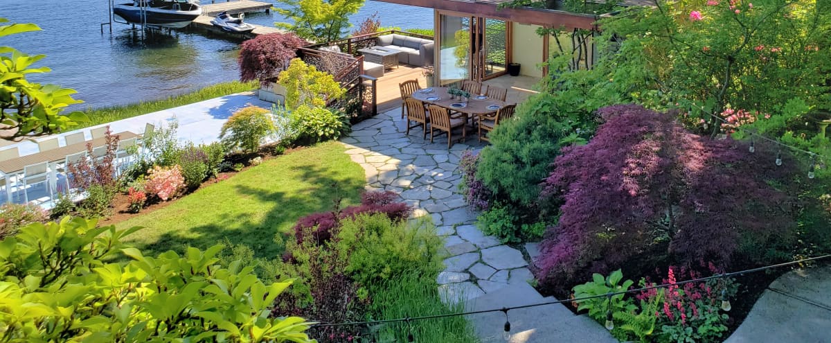 Luxury Waterfront Property with Art-Filled Home and Extensive Grounds in Bellevue Hero Image in Northeast Bellevue, Bellevue, WA