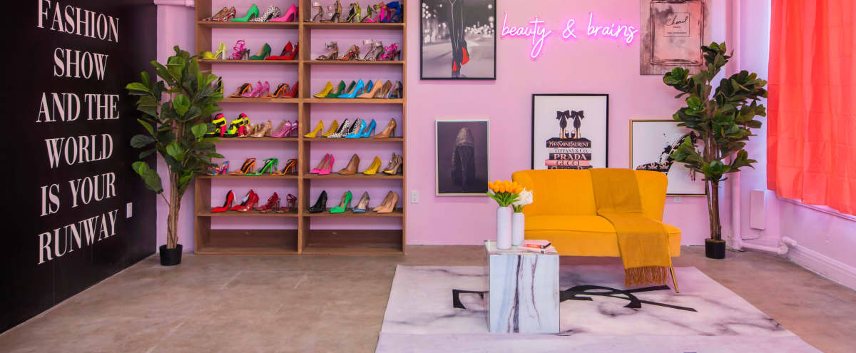 High Fashion Room, Couture, High Heels Runway Closet Photo Studio in Los Angeles Hero Image in Central LA, Los Angeles, CA