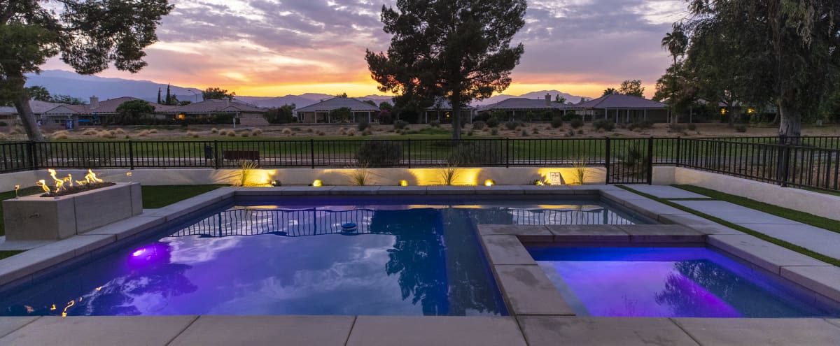 Professionally designed home with gorgeous pool and beautiful skyline views in indio Hero Image in undefined, indio, CA