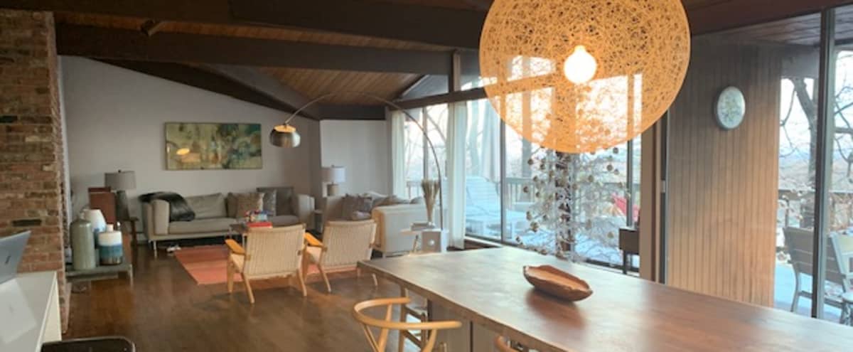 Mid Century Modern House With Panoramic Manhattan Views And Big Open Spaces Montclair Nj Production Peerspace