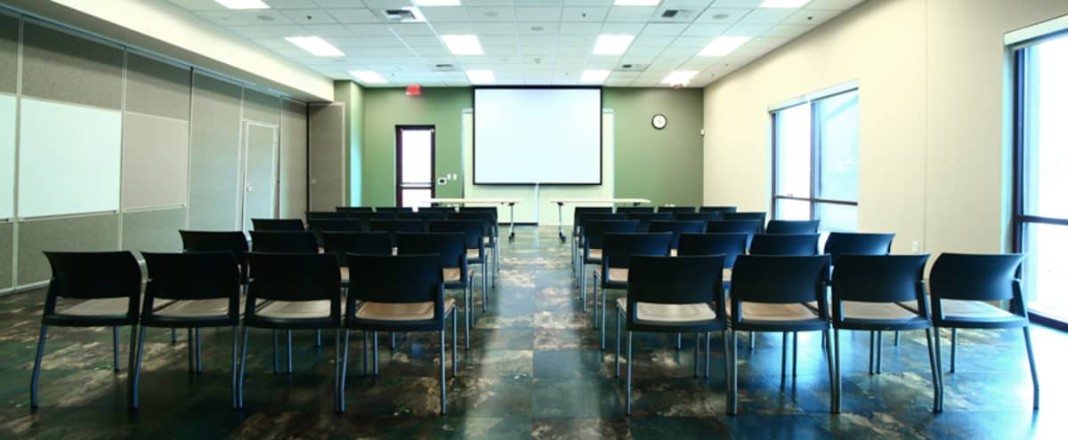 Large Multipurpose Room For Meeting Or Classroom Setup
