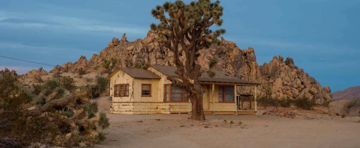 Rustic 1942 Hunting Cabin on 115-acre, Joshua tree-studded Ranch with Buttes, Boulders, and Awesome Vistas in lancaster Hero Image in undefined, lancaster, CA
