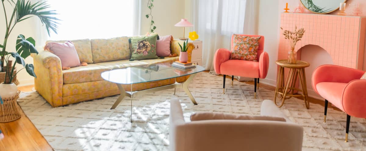 Creative and Colorful Fashion Flat with Pink Piano in Glendale Hero Image in Citrus Grove, Glendale, CA