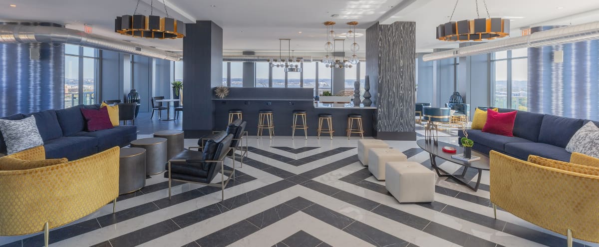 Spacious Sky Lounge With Sweeping Views Of Dc Alexandria And Md