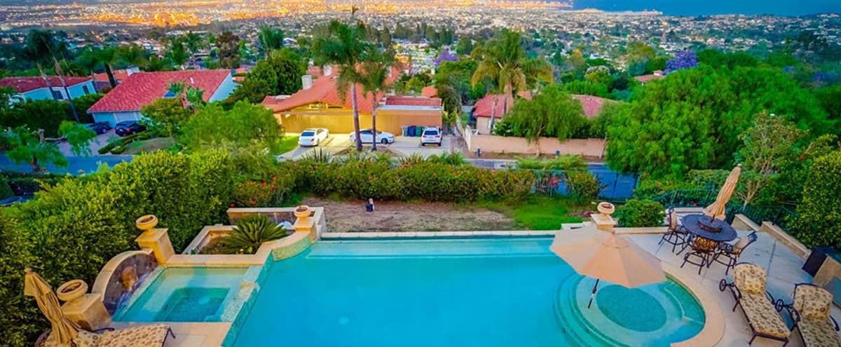 Venetian Mansion - Skyline View & Infinity Pool in Rancho Palos Verdes Hero Image in Rancho Palos Verdes, Rancho Palos Verdes, CA