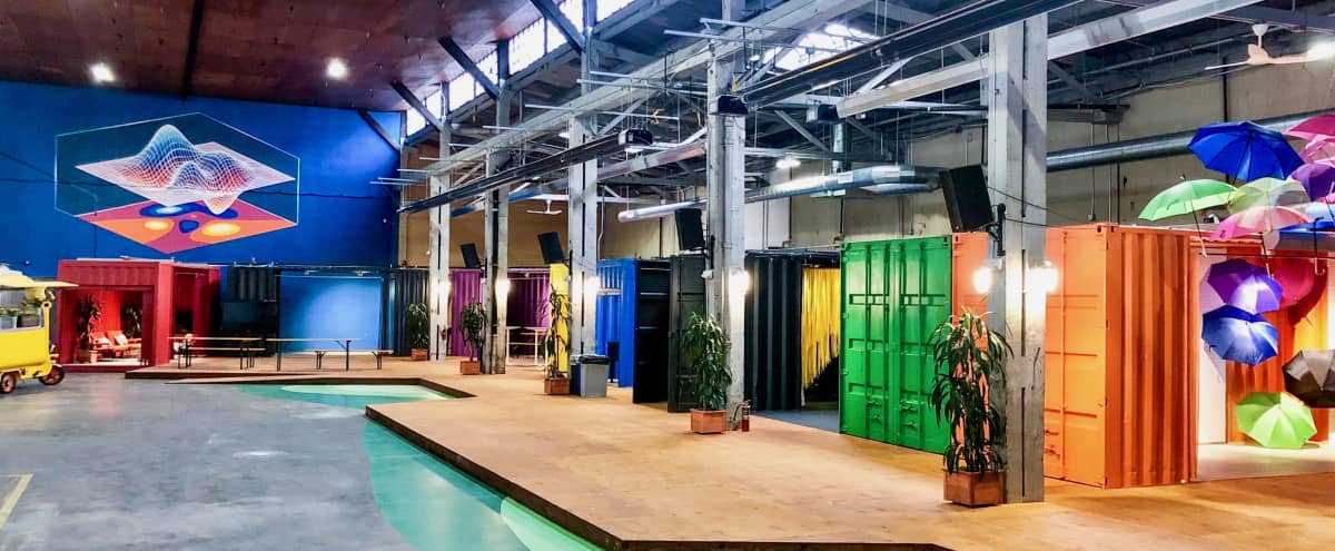 Soma Warehouse With Colorful Shipping Containers And Outdoor Area San Francisco Ca Event Peerspace