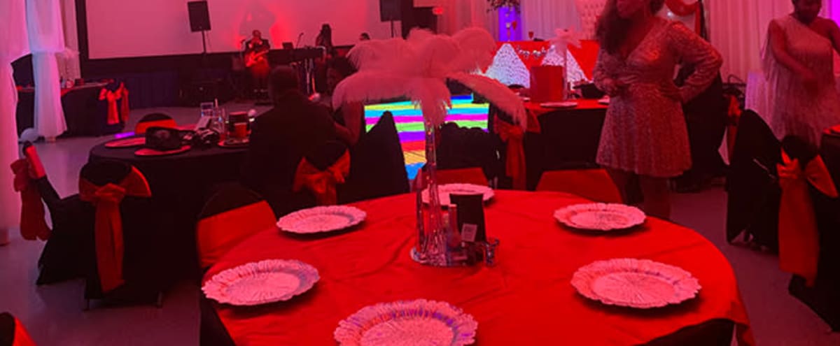 Neon Lit Event Space with Dance Floor & Projector in Garland Hero Image in Garland, Garland, TX