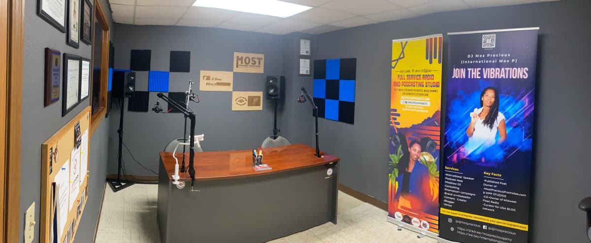 Podcasting And Production Studio With A DJ Booth in Alton Hero Image in Alton, Alton, IL