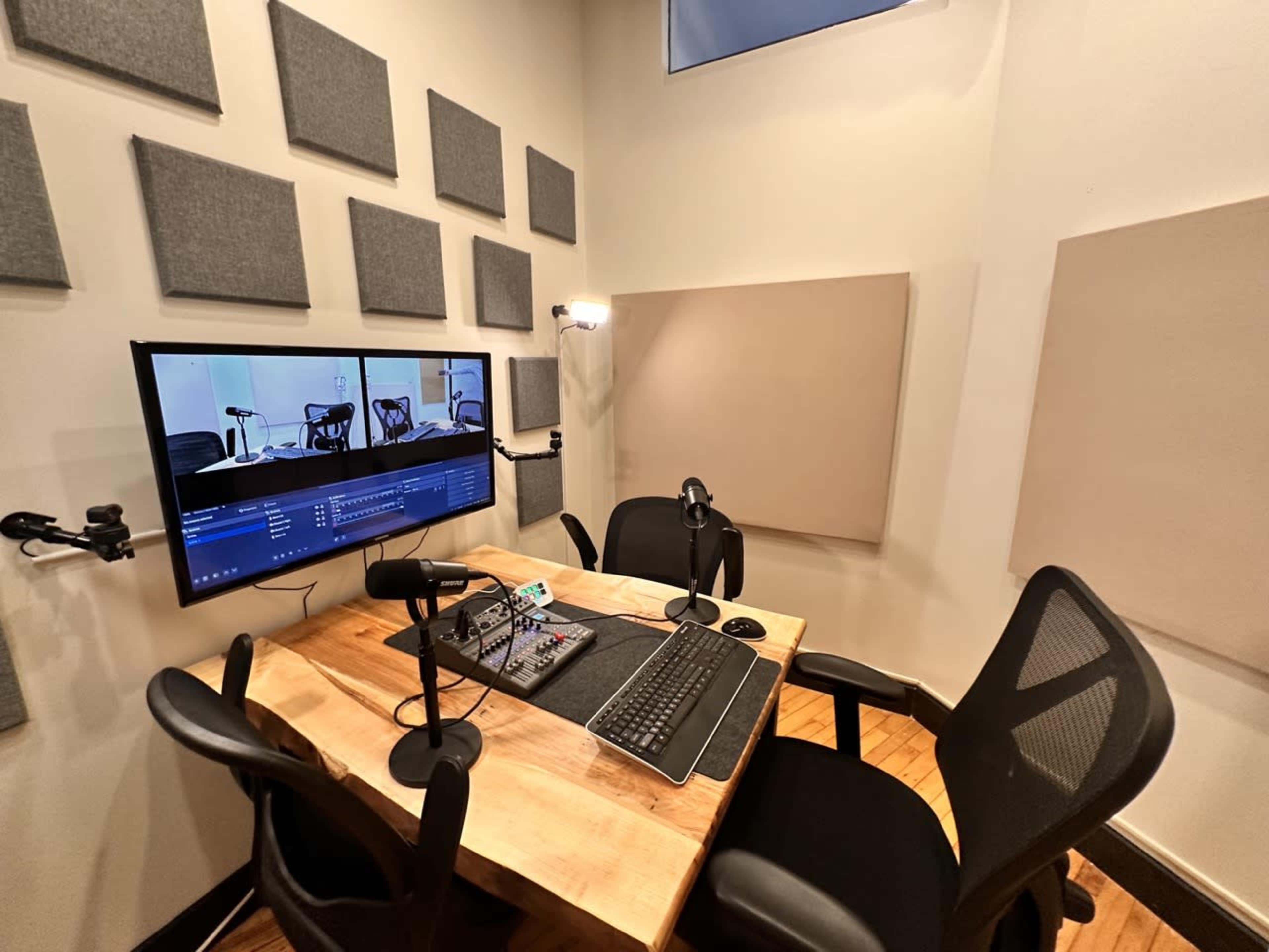 Podcast Studio in Beautiful, Light Filled Coworking Space Image in North Riverdale, Toronto, ON
