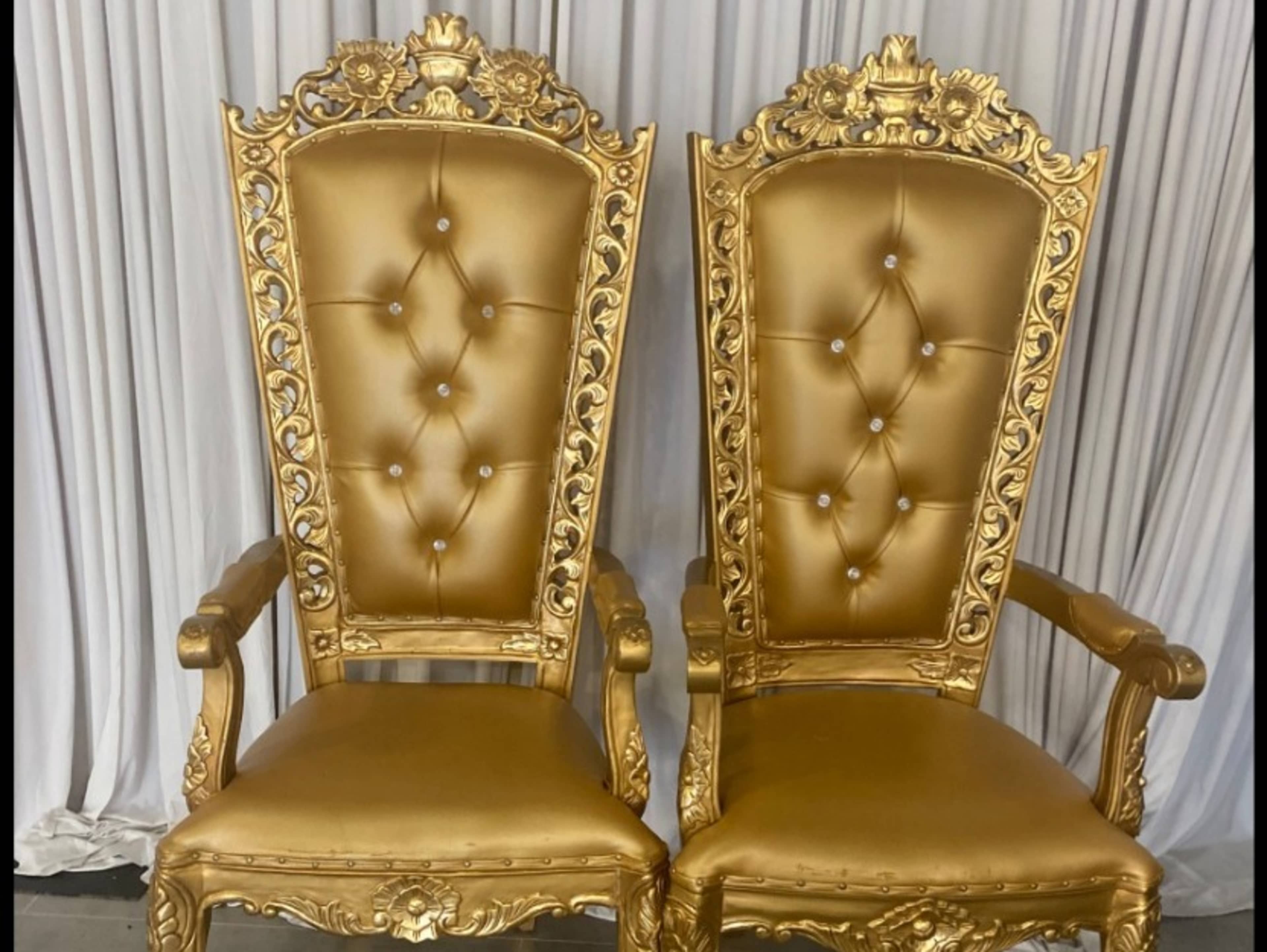 Gold Throne Chairs 