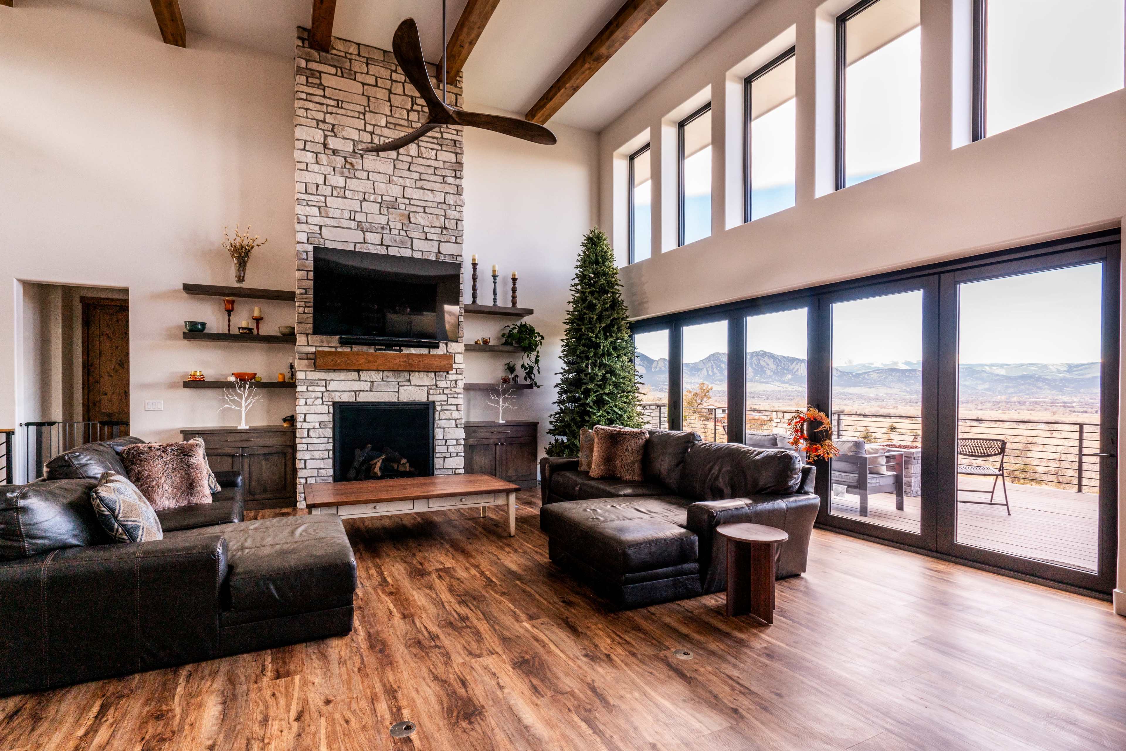 Modern mountain home with panoramic views. Image in Paragon Estates, Boulder, CO
