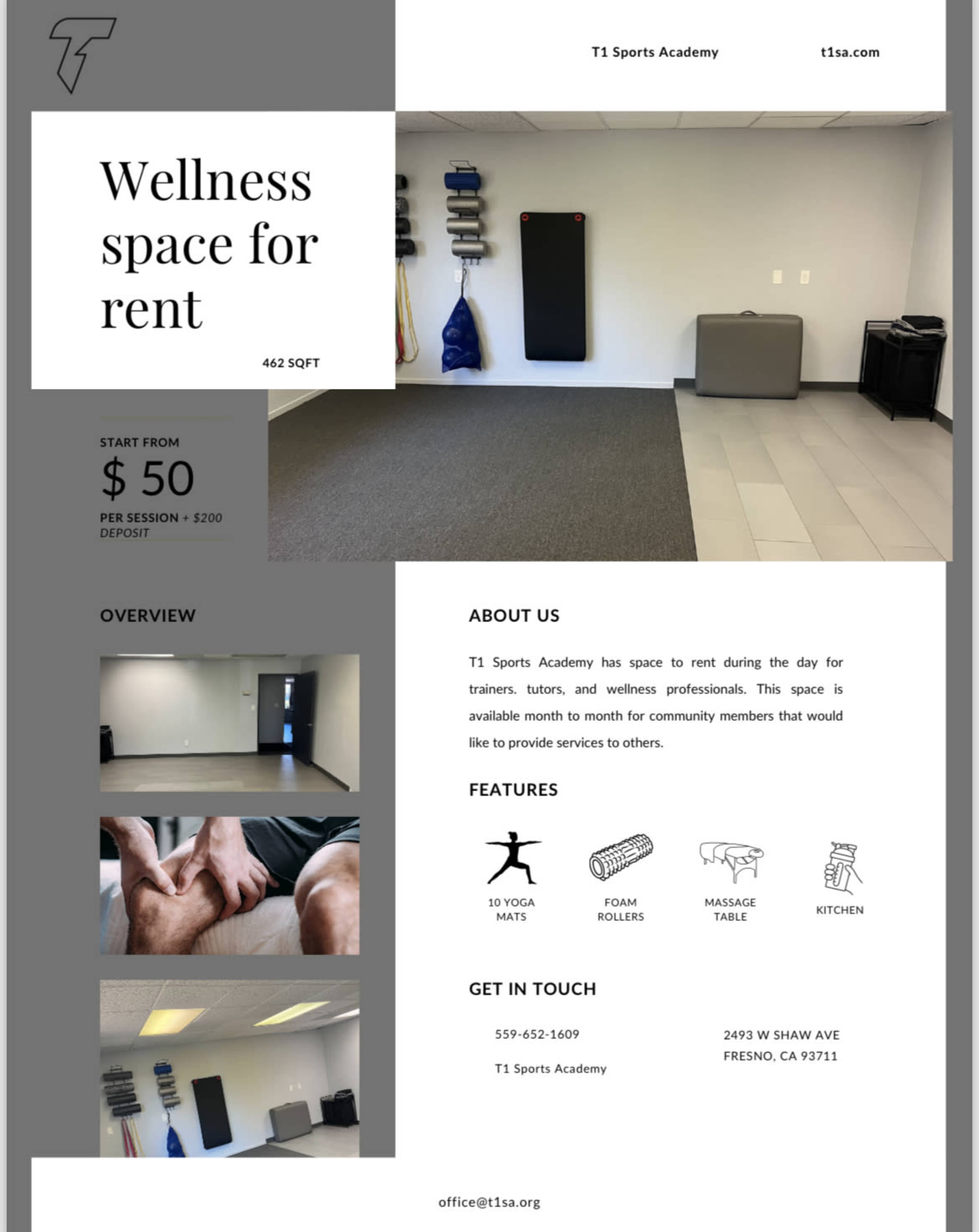 Wellness Room in Commercial Area Image in Fresno, Fresno, CA