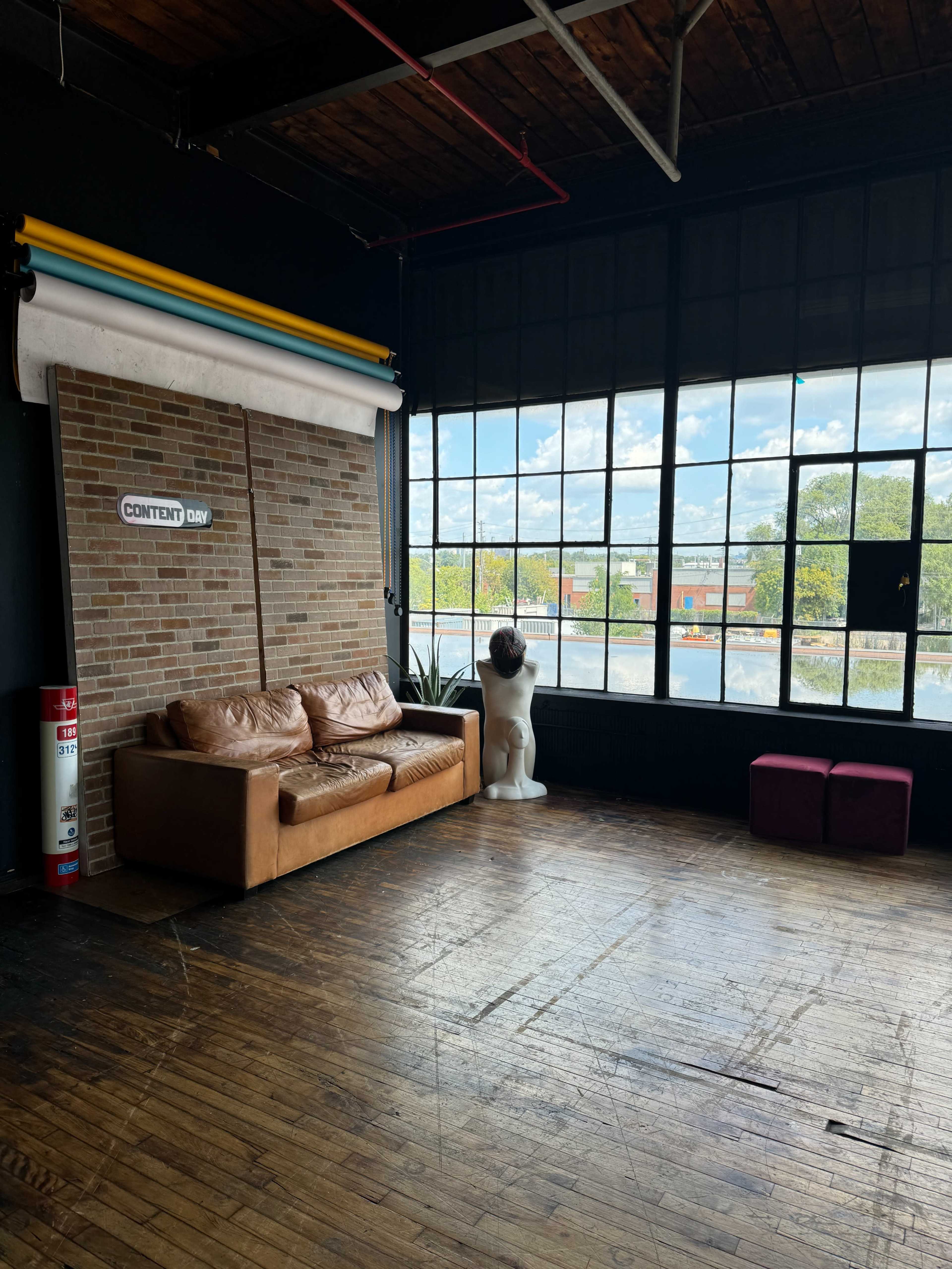 Cozy Industrial Loft with Large Windows Image in Harwood, toronto, ON