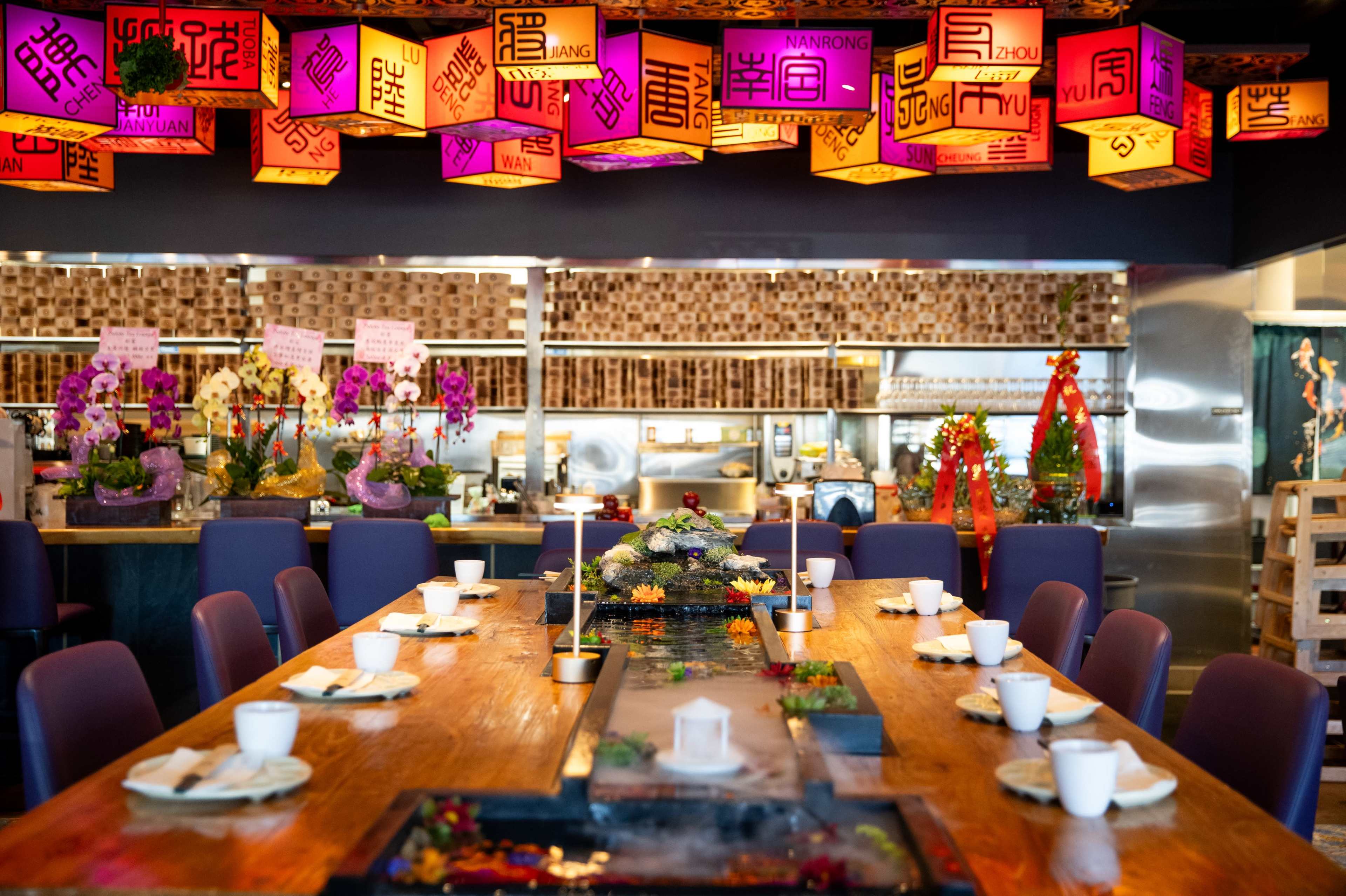 Upscale Asian Restaurant with Unique Waterfall Table and Private Dining Room Image in Paradise, Las Vegas, NV