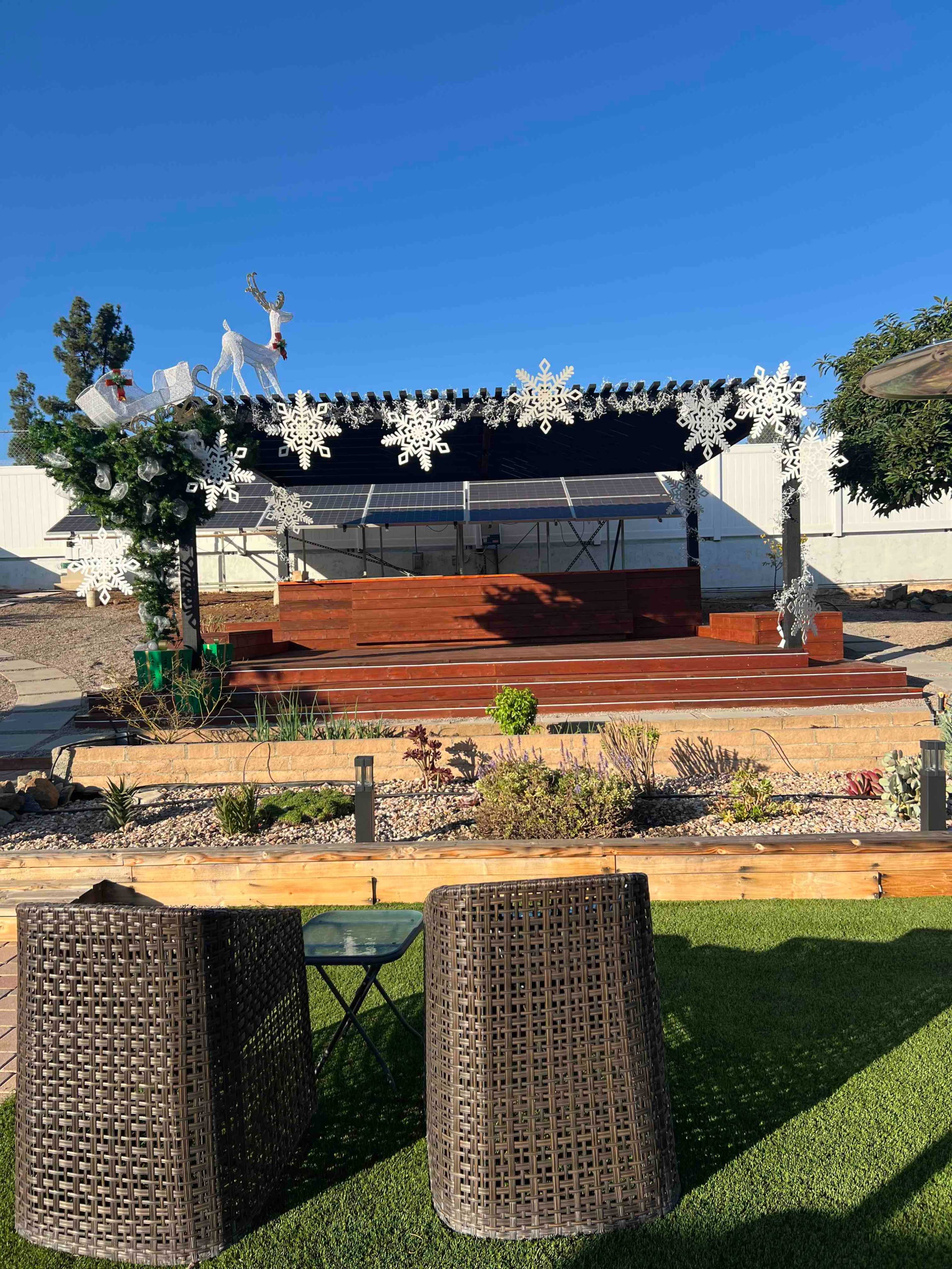 Expansive Private Outdoor Event Venue with Pergola Stage, Pool & Garden Grounds Image in Rancho San Diego, El Cajon, CA
