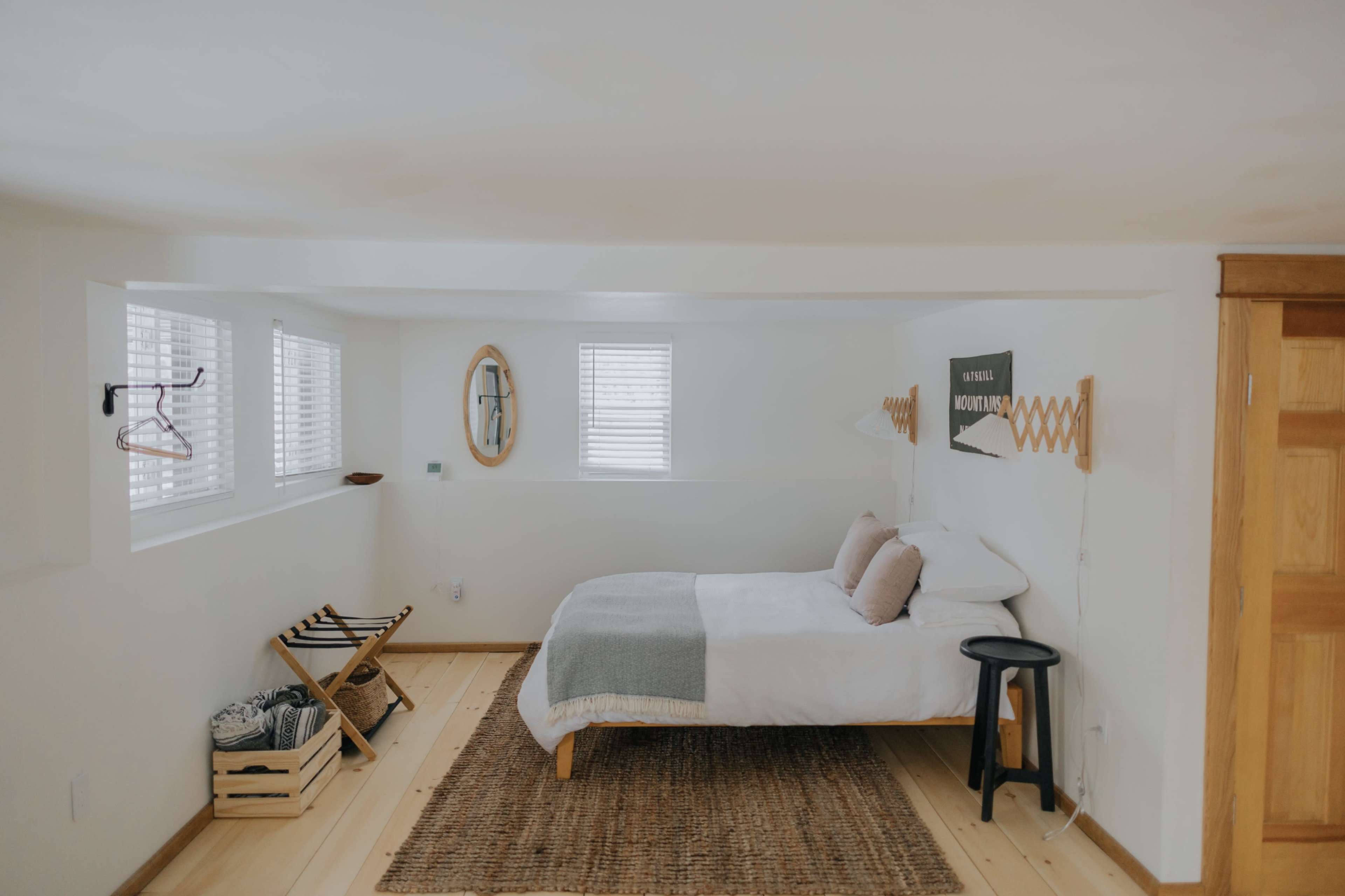 Updated Catskills Cabin with Seasonal Mountain View, Large Deck, Fire Pit, and Wood-Fired Hot Tub Image in Middletown, Arkville, NY