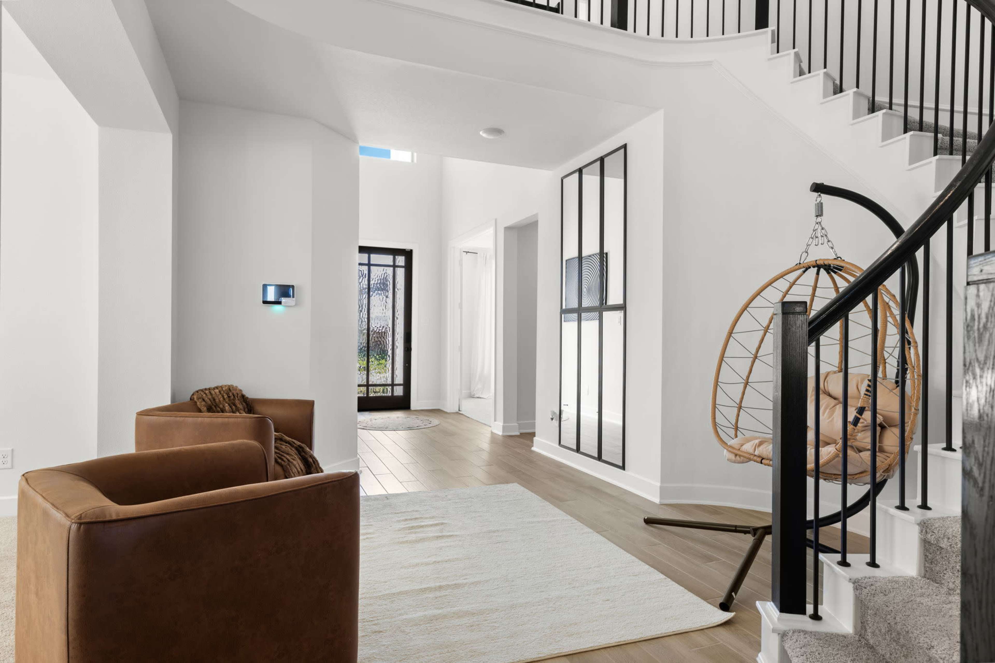 Luxury High End Spiral Staircase Modern Home Image in , Katy, TX