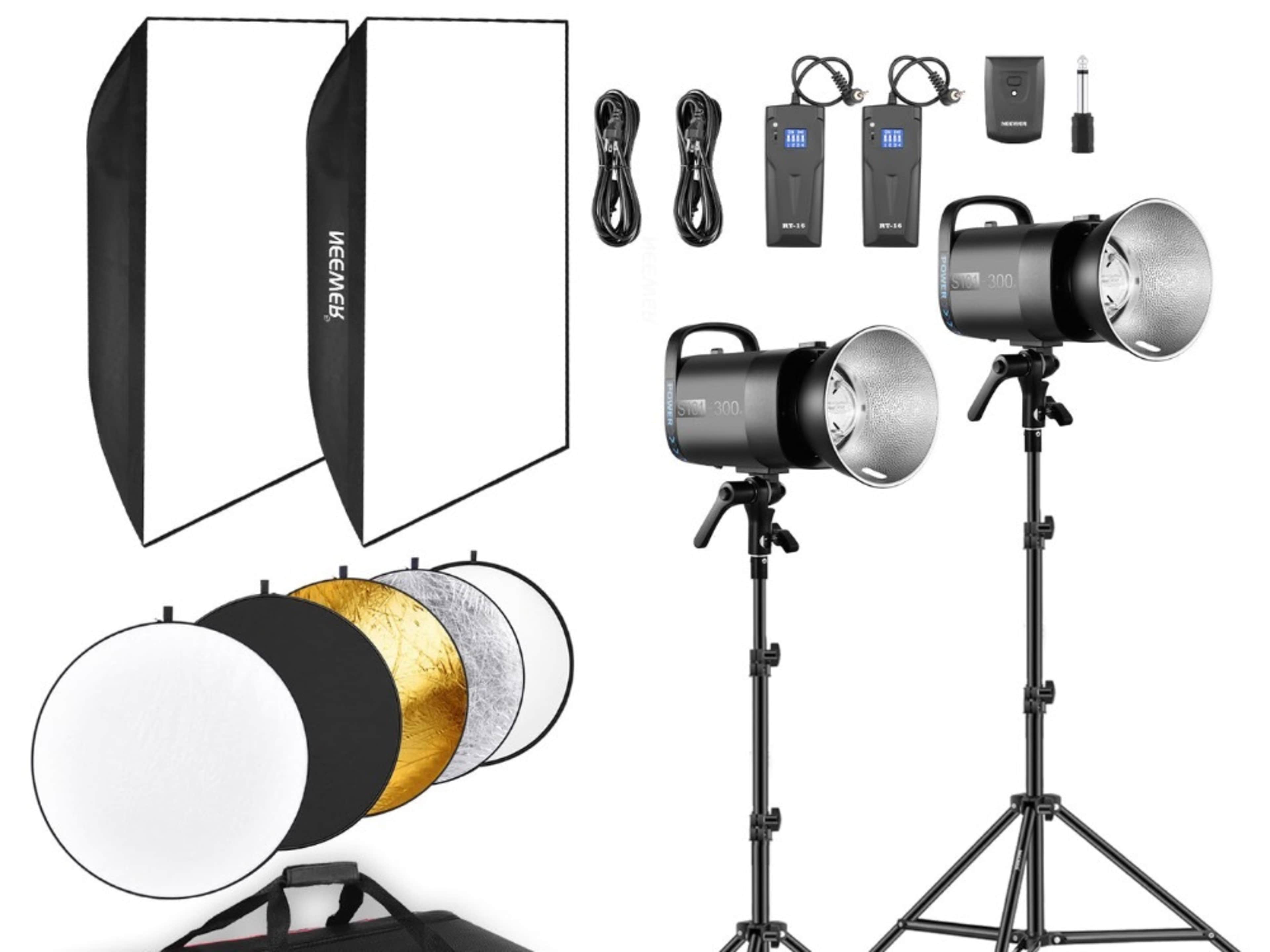 S101-300W 300Ws Studio Monolight Flash Kit (Pair)