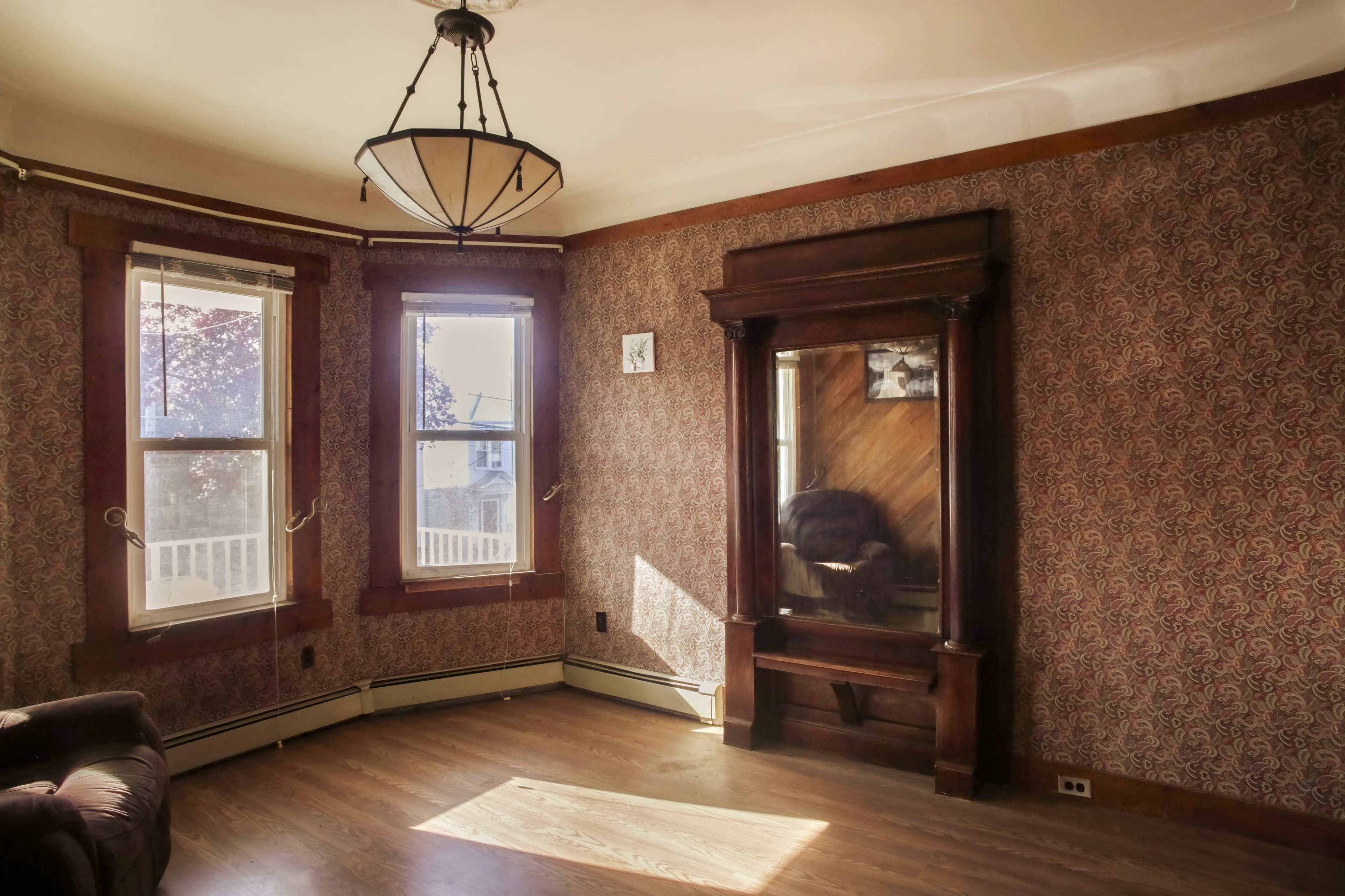 Unfurnished Abandoned House with Wood, Wallpaper Image in Edenwald, Bronx, NY