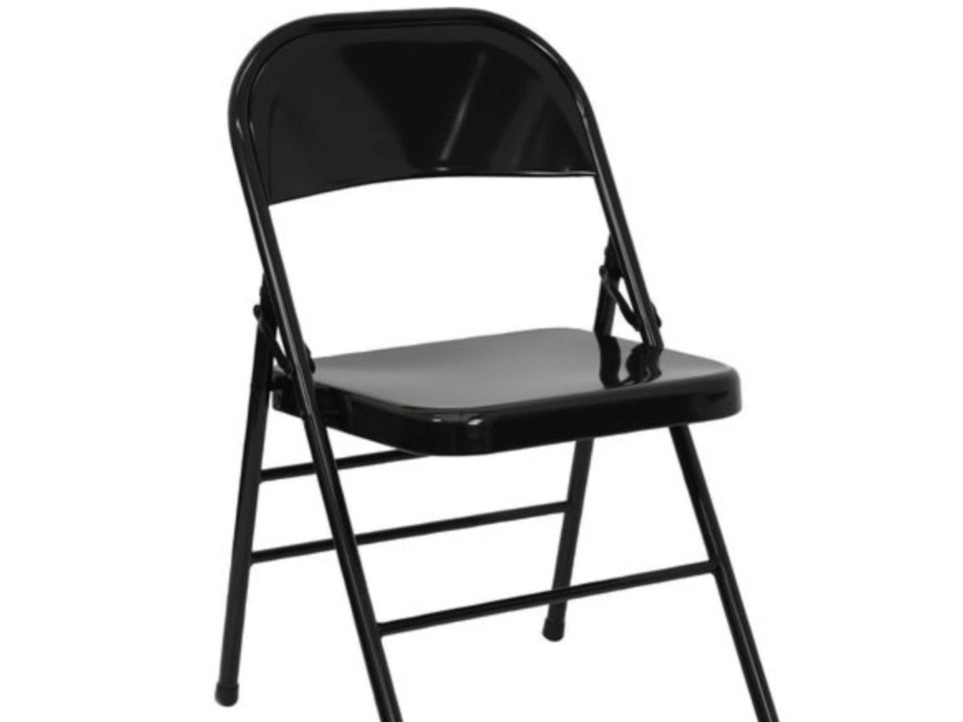 Black Metal Folding Chairs