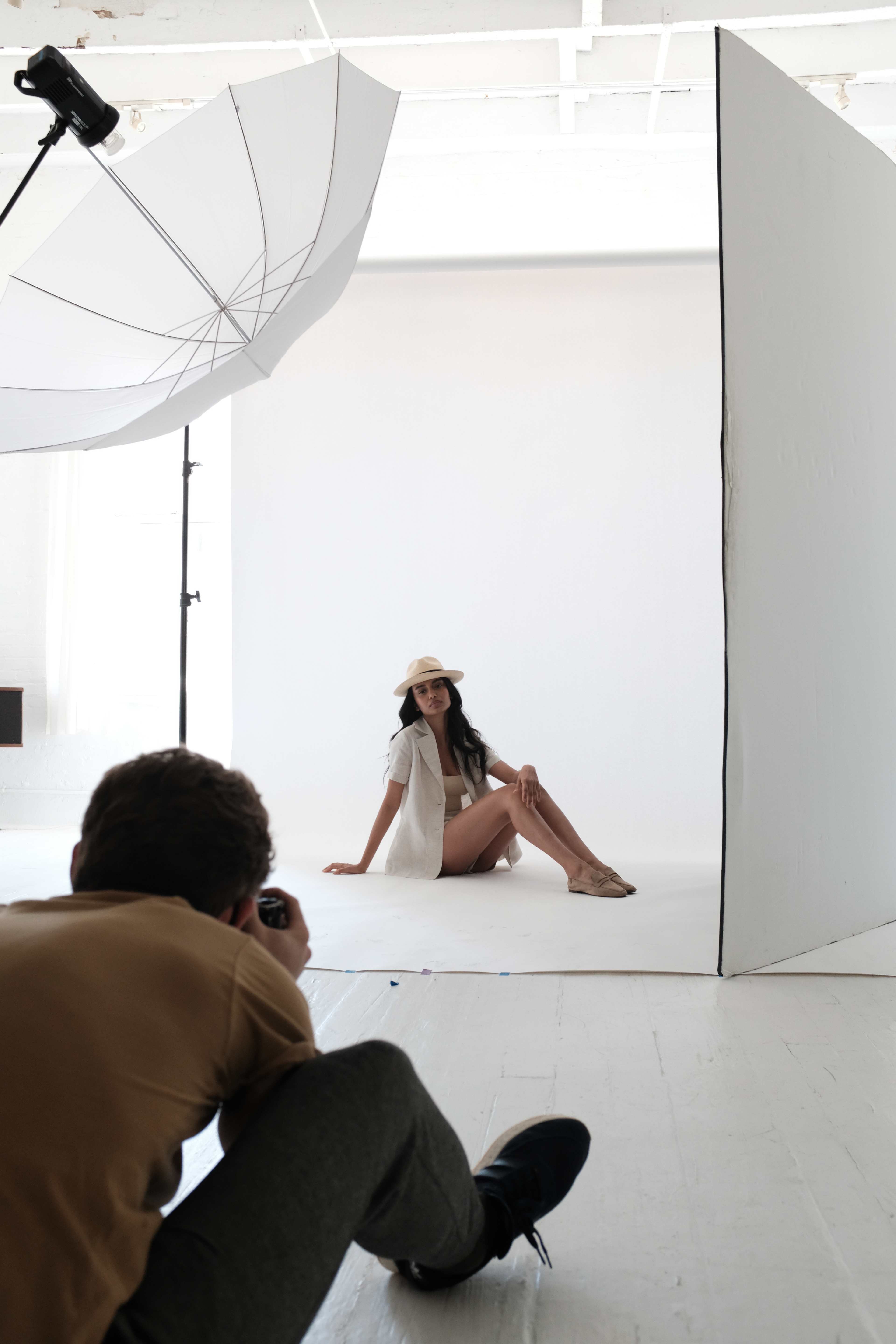 Photo shoot for a commercial