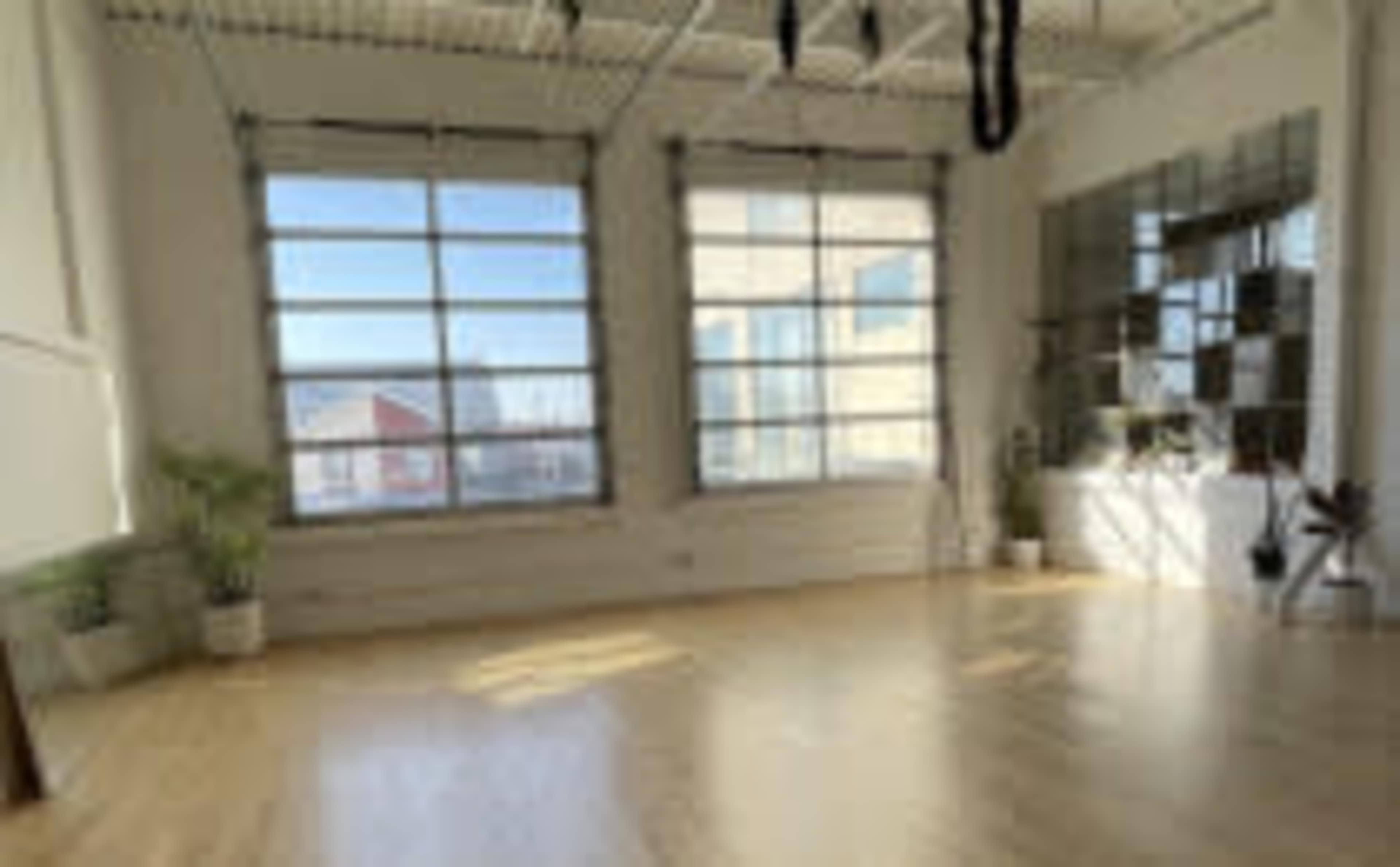Sun-Drenched Aerial Dance Loft Image in Junction Triangle, Toronto, ON