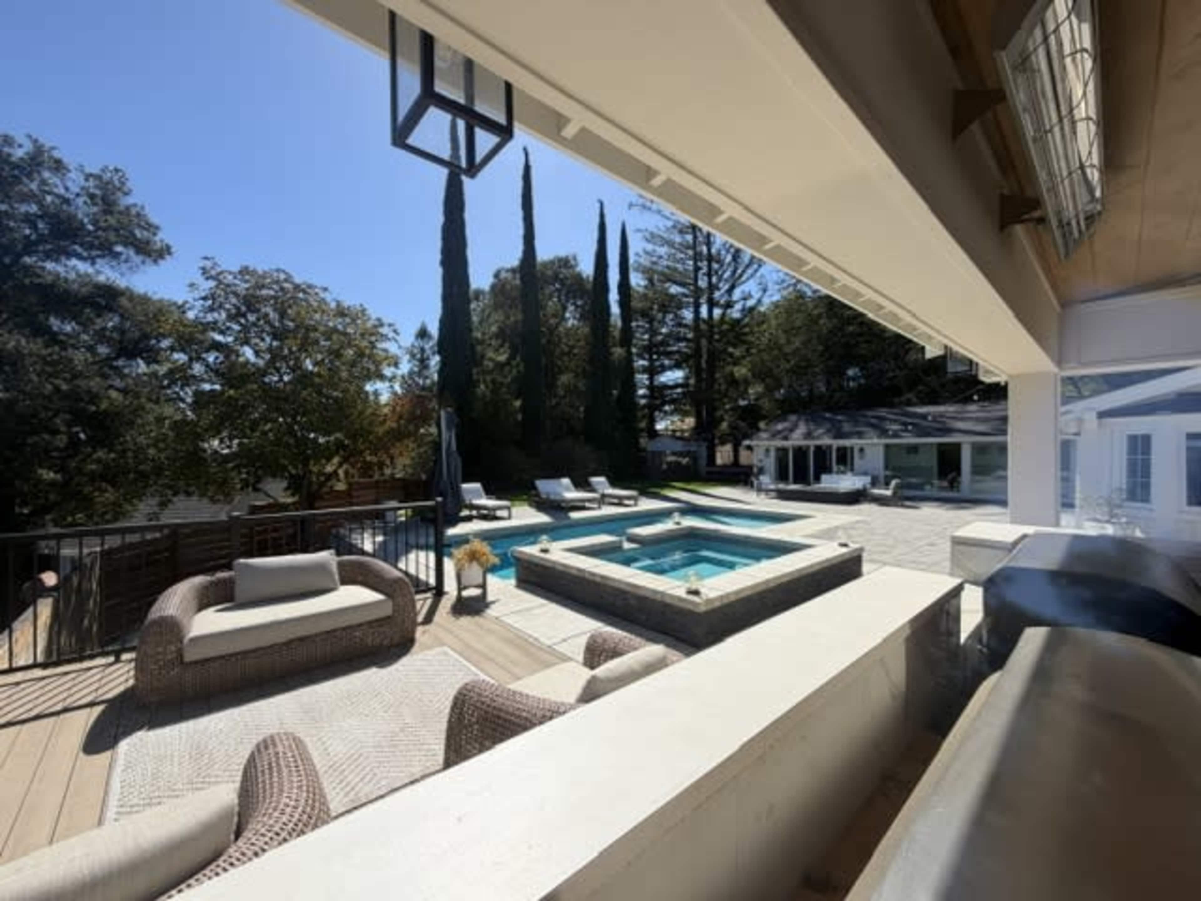 Modern Danville Backyard with Mount Diablo Views, Pool & Pavilion Image in Danville, Danville, CA