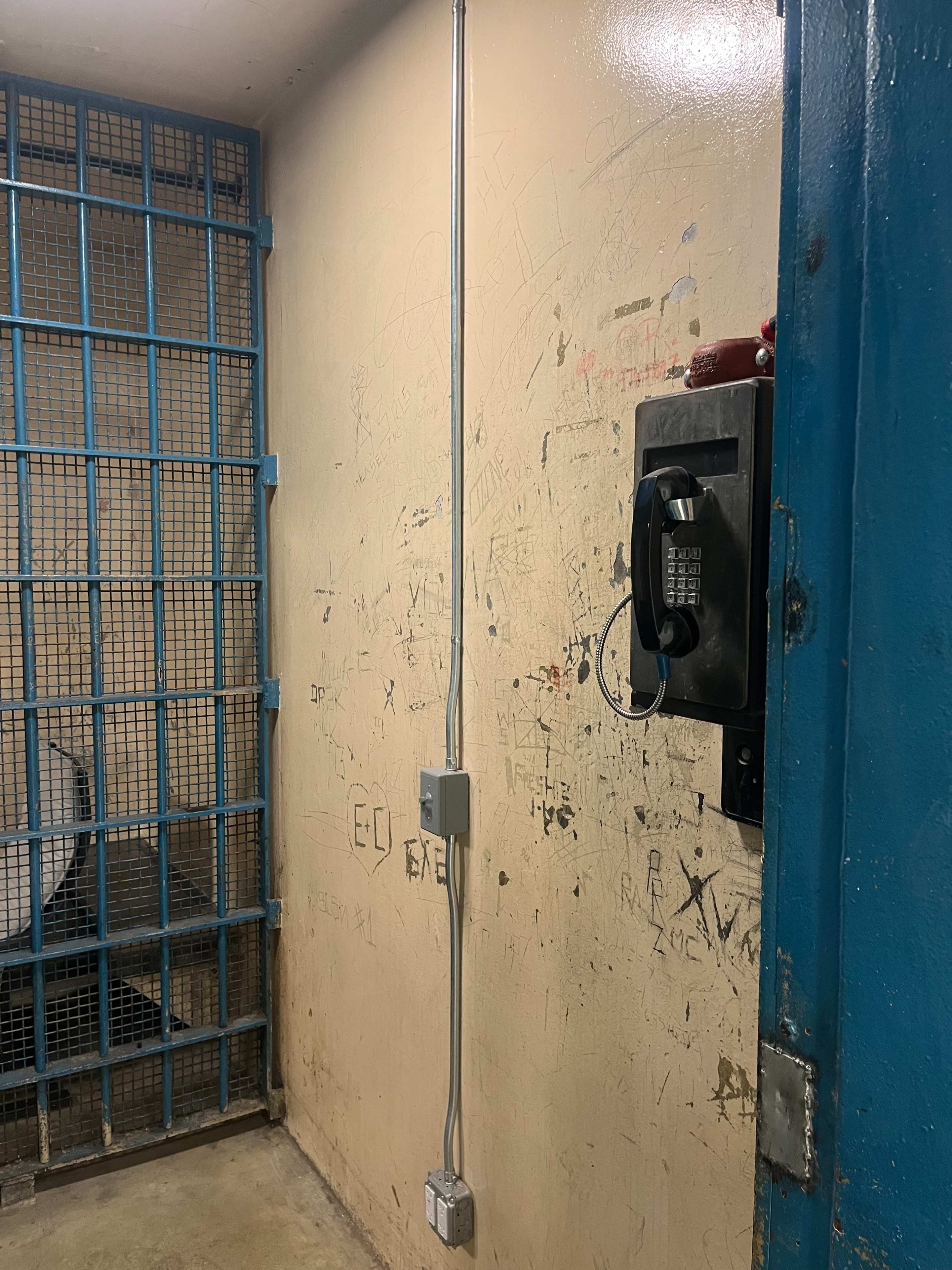 Old County Jail Holding Cell and Phone Rooms Image in Carlson Park, Culver City, CA