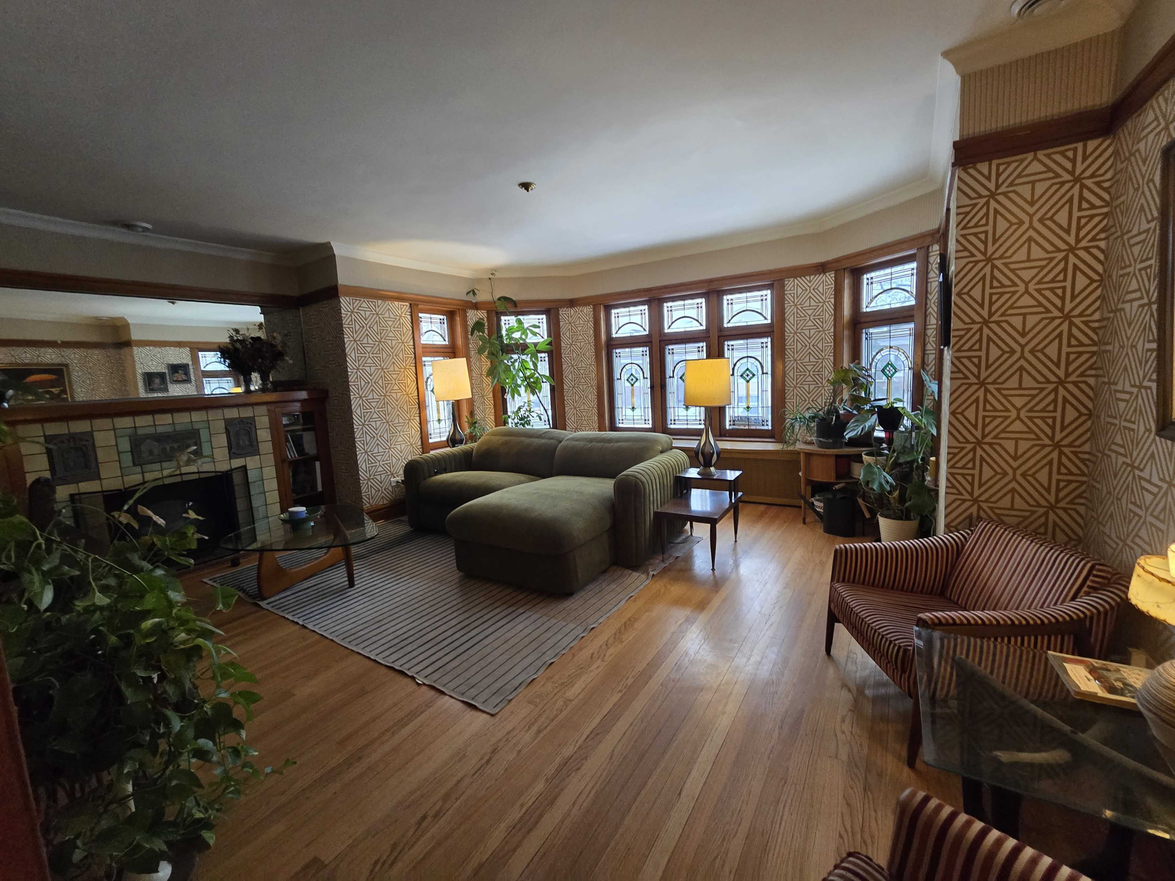 Vintage Bungalow in Berwyn. Full of Wallpaper with Retro Basement Image in Berwyn Township, Berwyn, IL