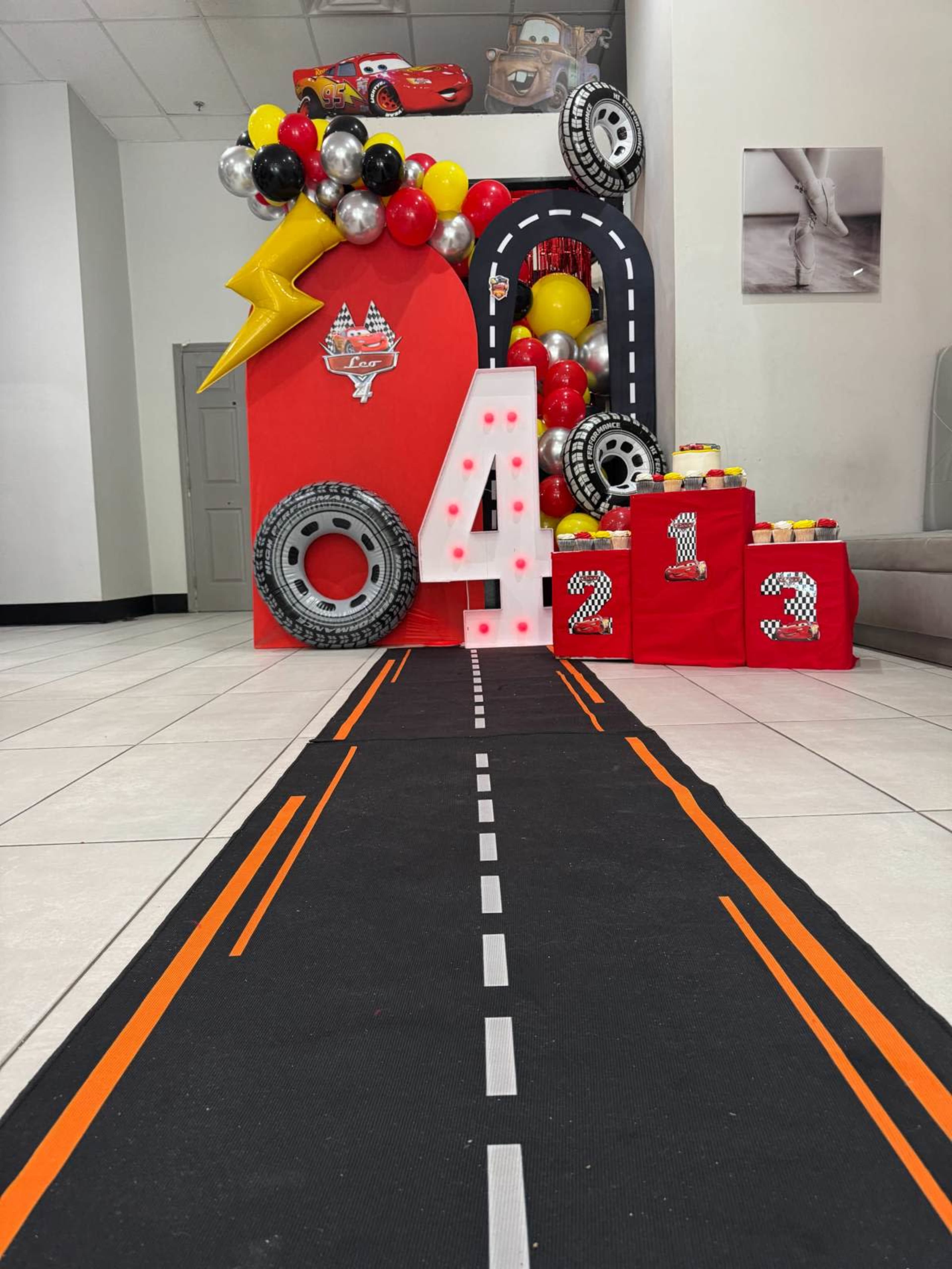 Open Concept Studio Space with Bar Floor to ceiling curtains Image in Kendall, Miami, FL