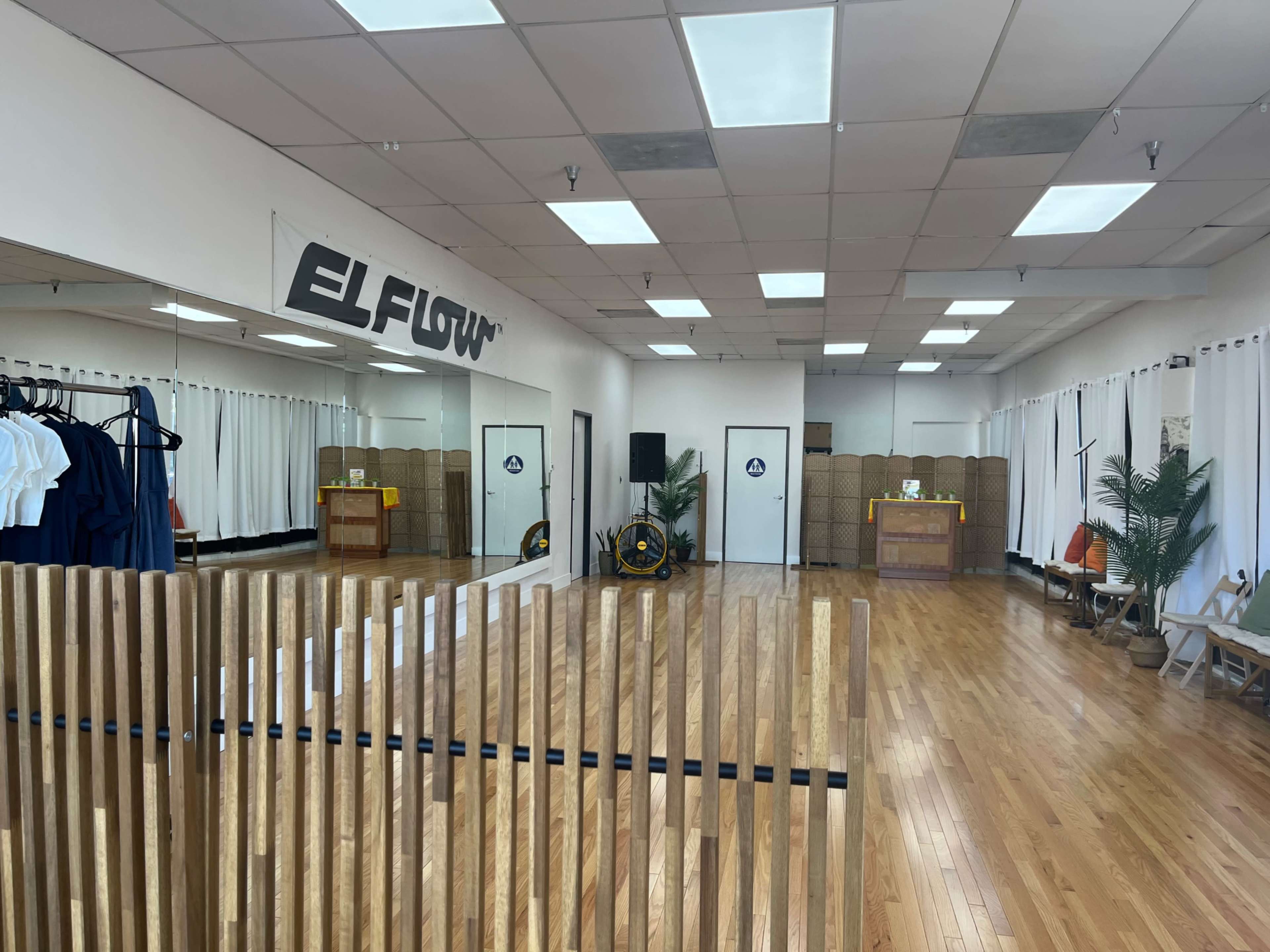3,600 SFT Dance Studio with 2 rooms of hardwood sprung dance floors. Image in Miramar, San Diego, CA