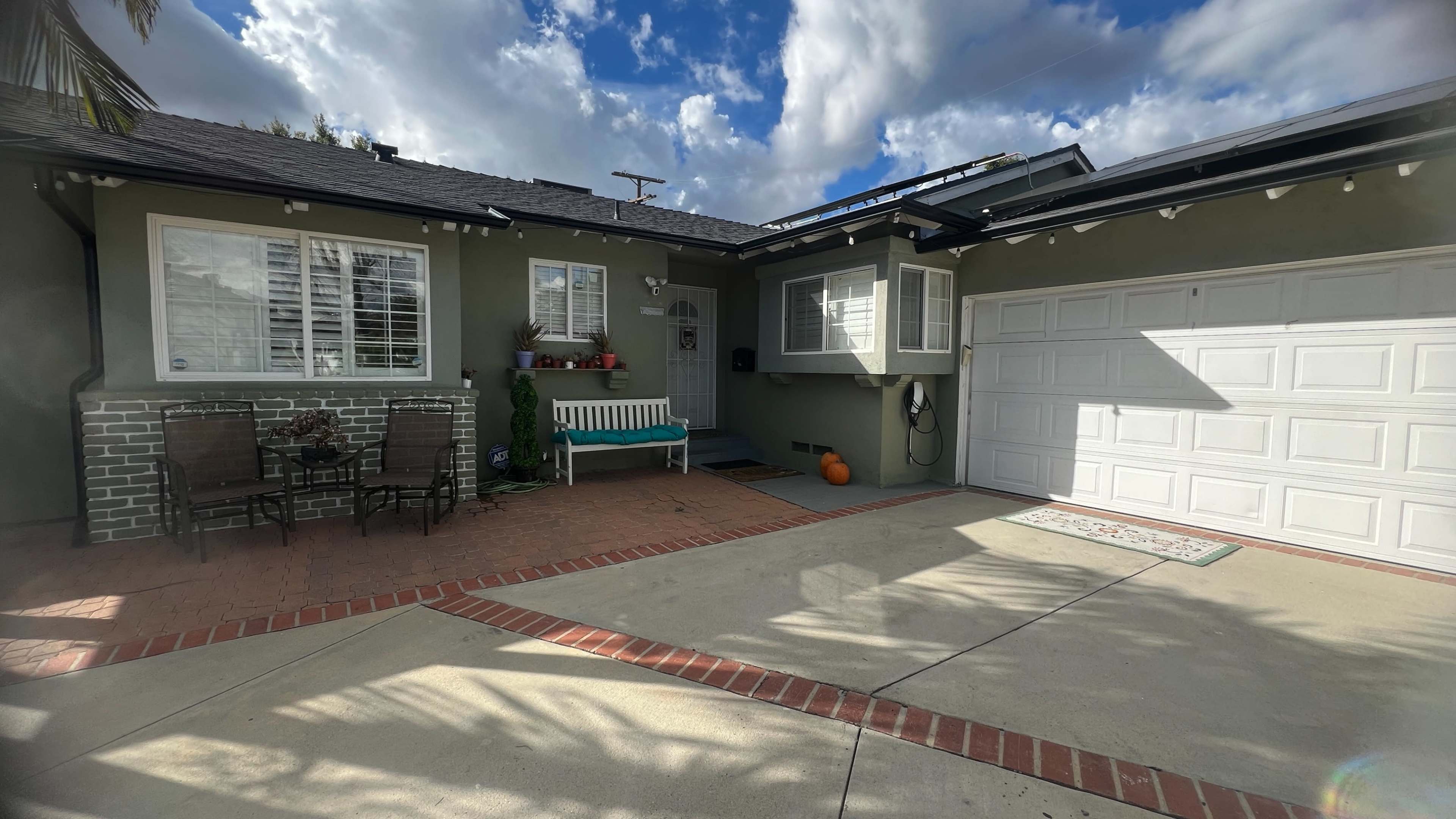Front Drive Way Area and Patio of Van Nuys House 1959 house Image in Van Nuys, Van Nuys, CA