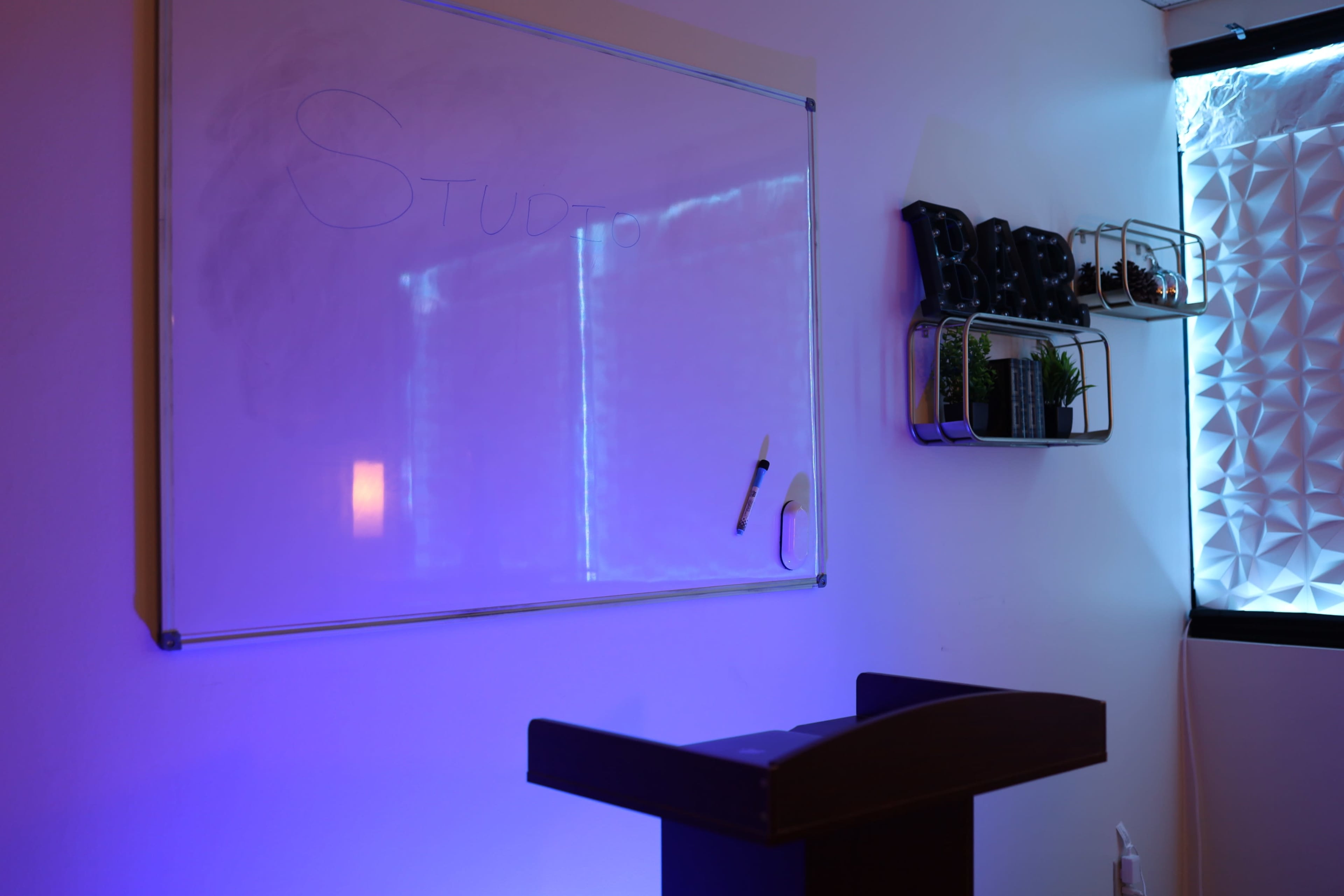 Intimate Podcast Social Media Studio with Dynamic Lighting Image in Woodland Hills, Woodland Hills, CA