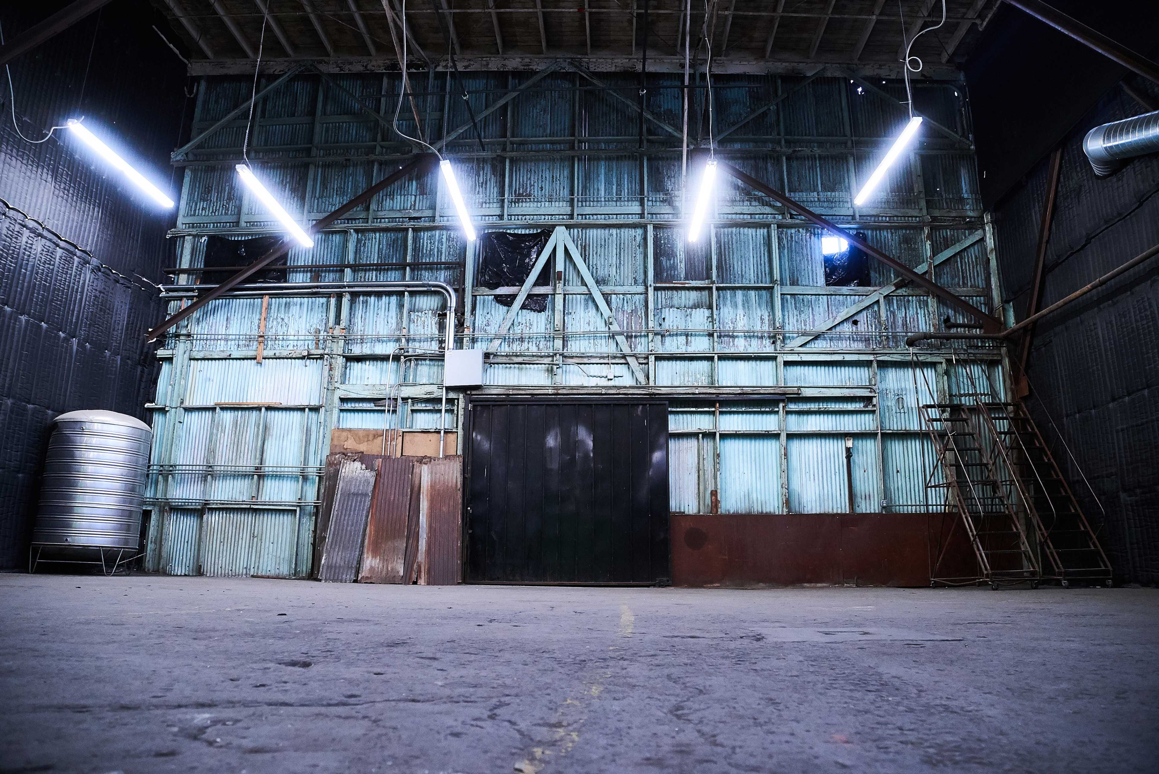 Grand Warehouse Studio + CYC Wall fitted with Soundproofing Image in South Los Angeles, Los Angeles, CA