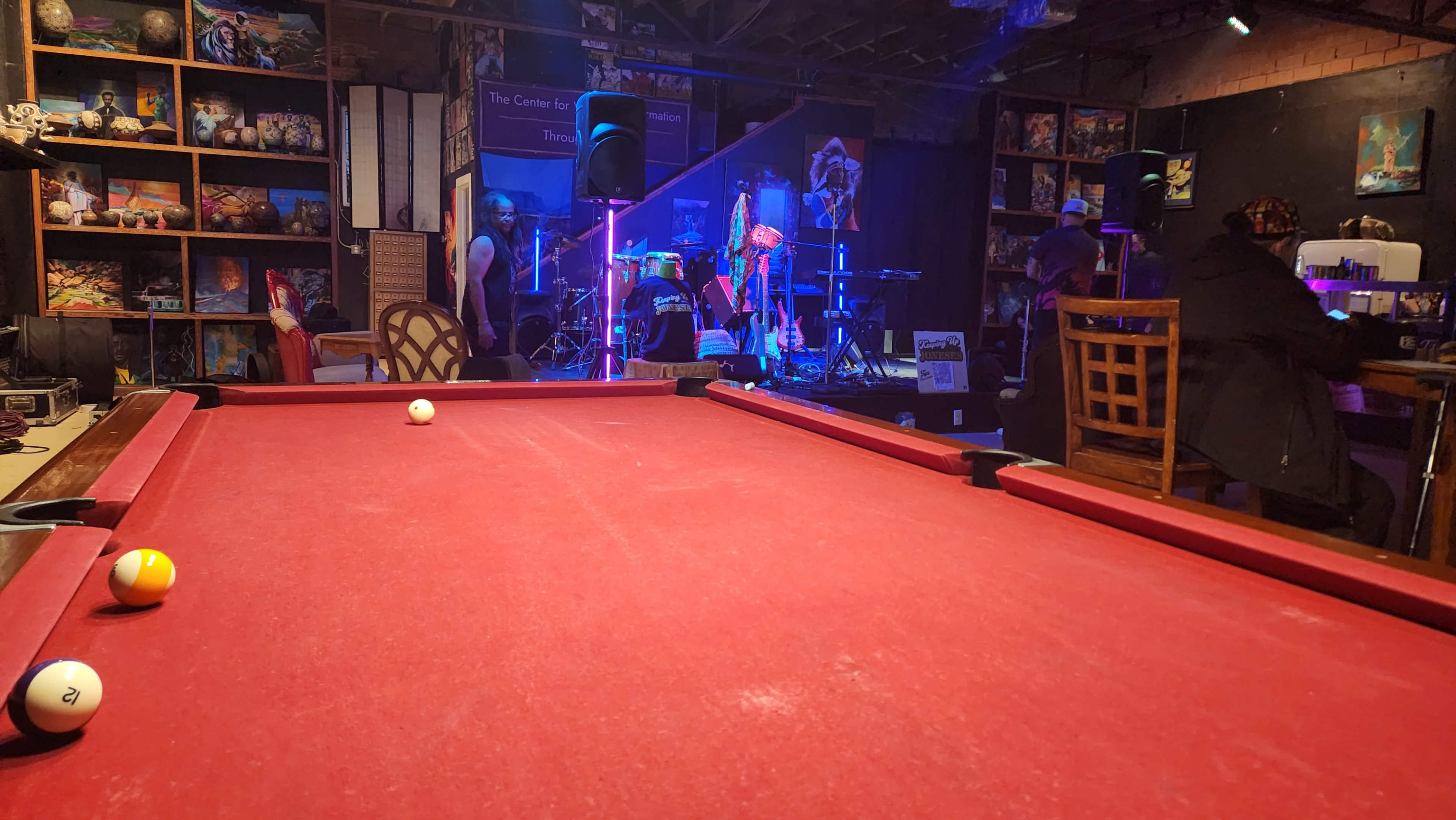 Nob Hill Speakeasy Bar Vibe with Stage and Pool Table Image in Highland Business, albuquerque, NM