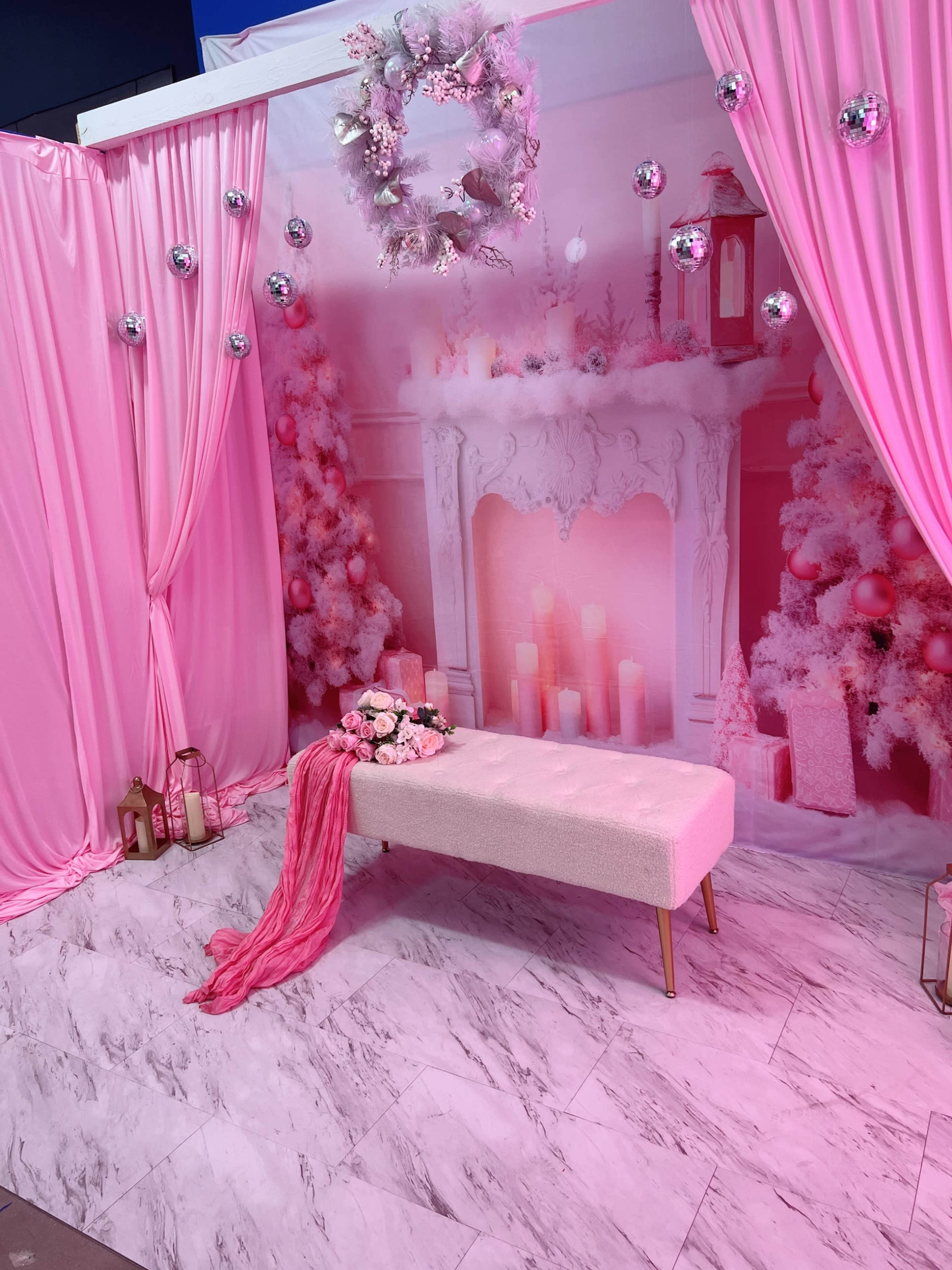 Pink Champagne Dreams | A Luxurious Blush Winter Wonderland Where Holiday Magic Meets Pretty Girl Glamour ✨ Image in Bowie, Bowie, MD