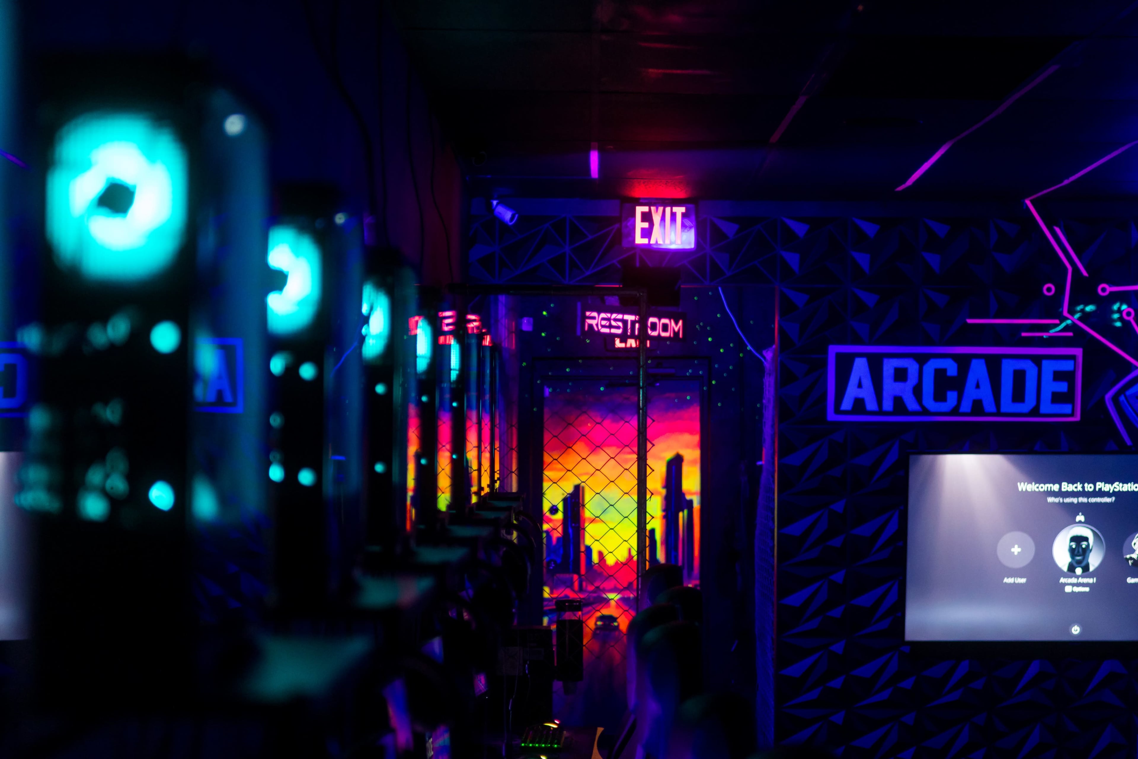 a gaming space with great design in the city center Image in Parkside, Hollywood, FL