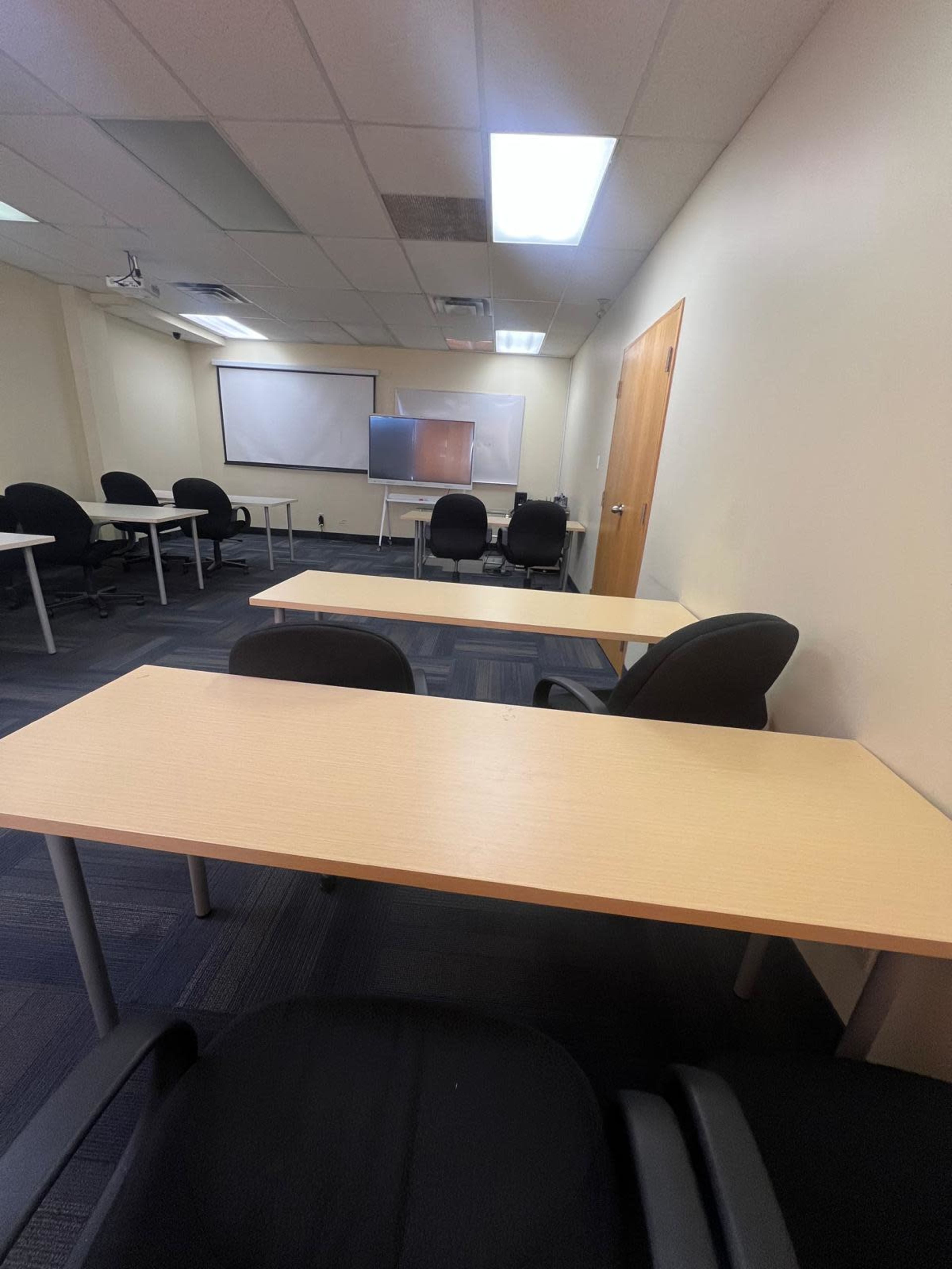 Modern Conference Room for 15 | Training & Meeting Space | Projector, Shared Kitchen & Common Area in Mississauga" Image in Mississauga, Mississauga, Canada L4W 1E3, ON