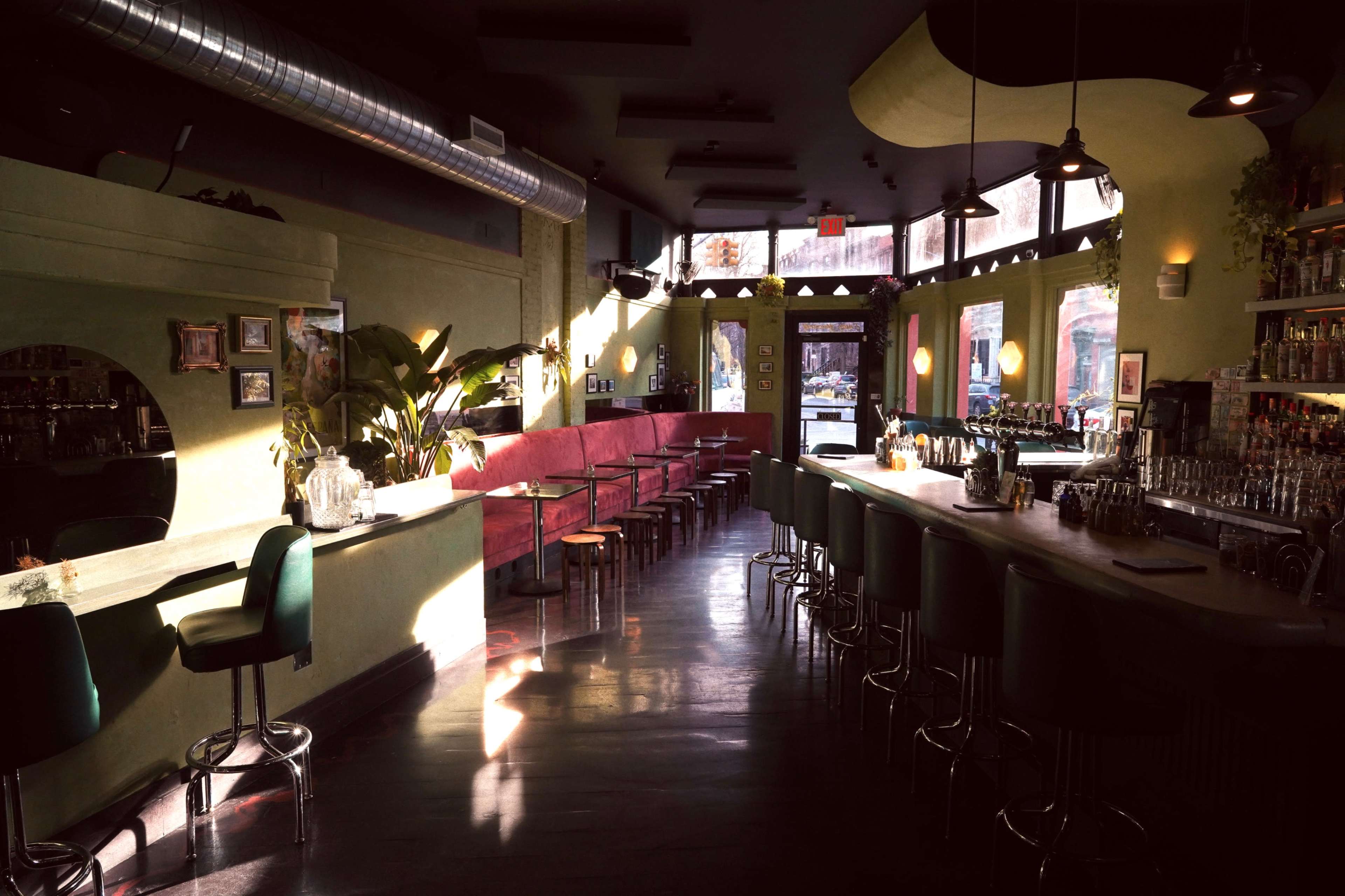 Tropical Art Deco Cocktail Bar Image in Clinton Hill, Brooklyn, NY