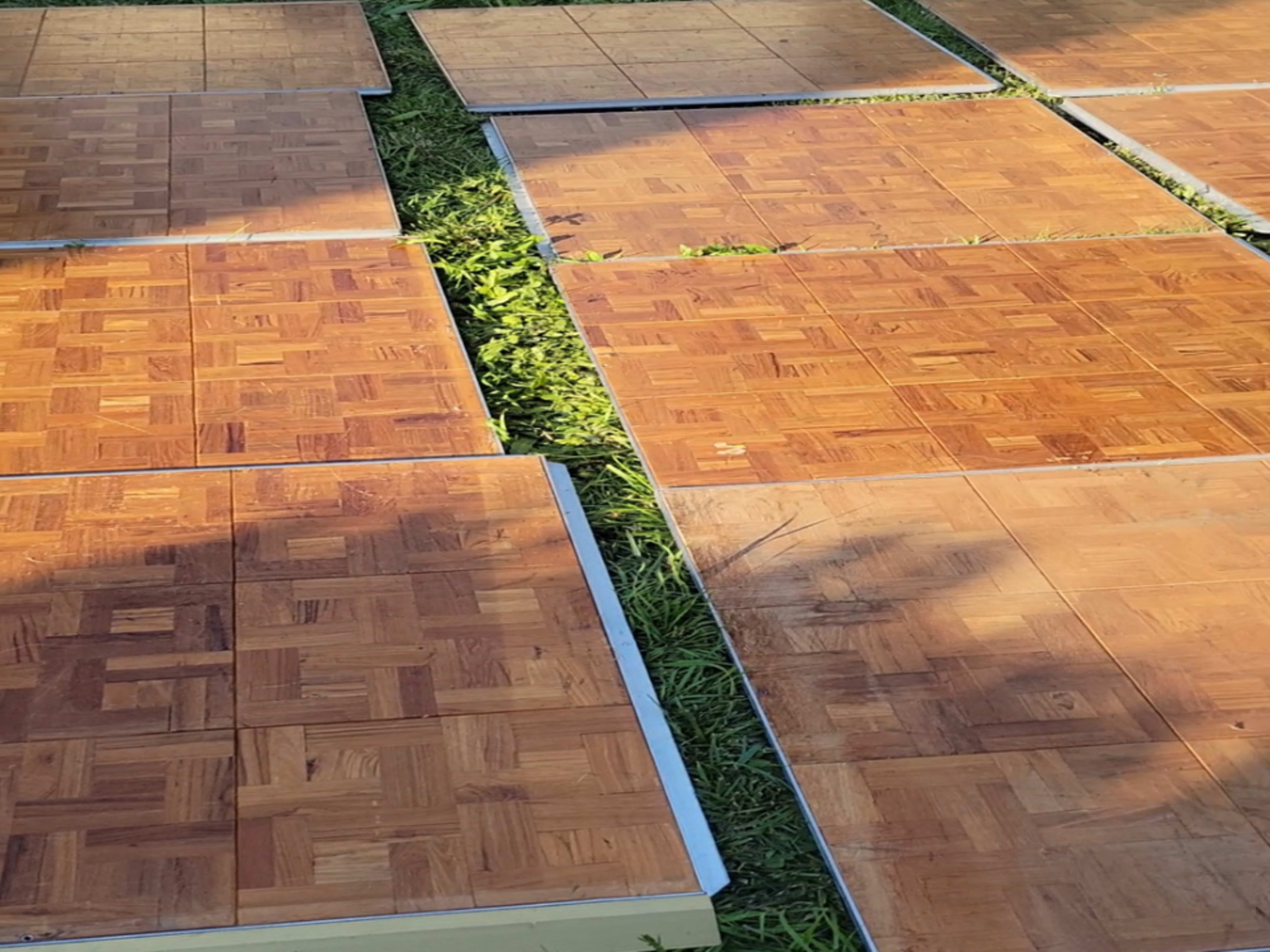 Outdoor Dance Floor Rental – 12x12 ft Hardwood Sty