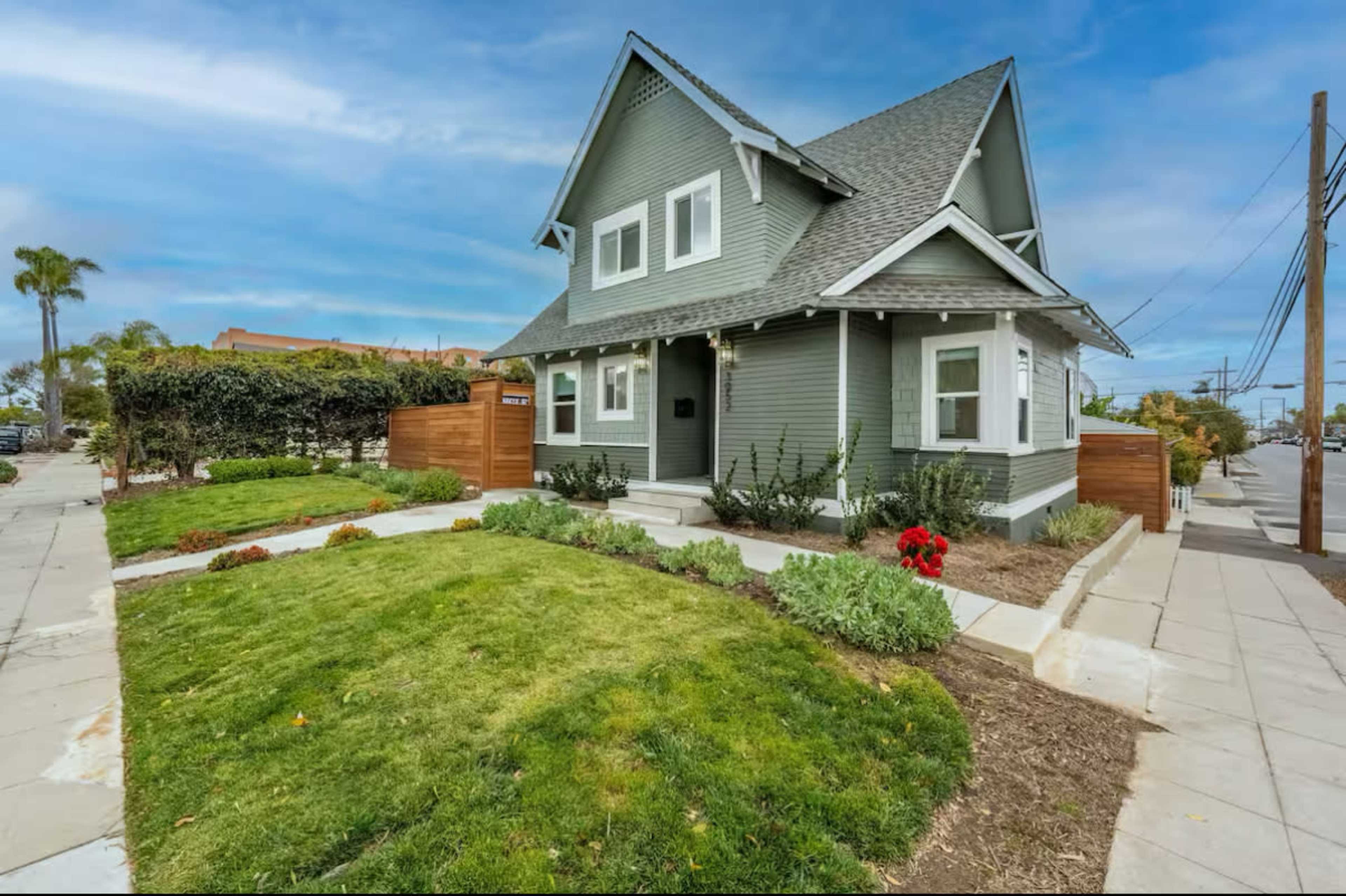 Bright, natural sunlight, open concept, ultra modern craftsman home and entertainers yard Image in North Park, San diego, CA