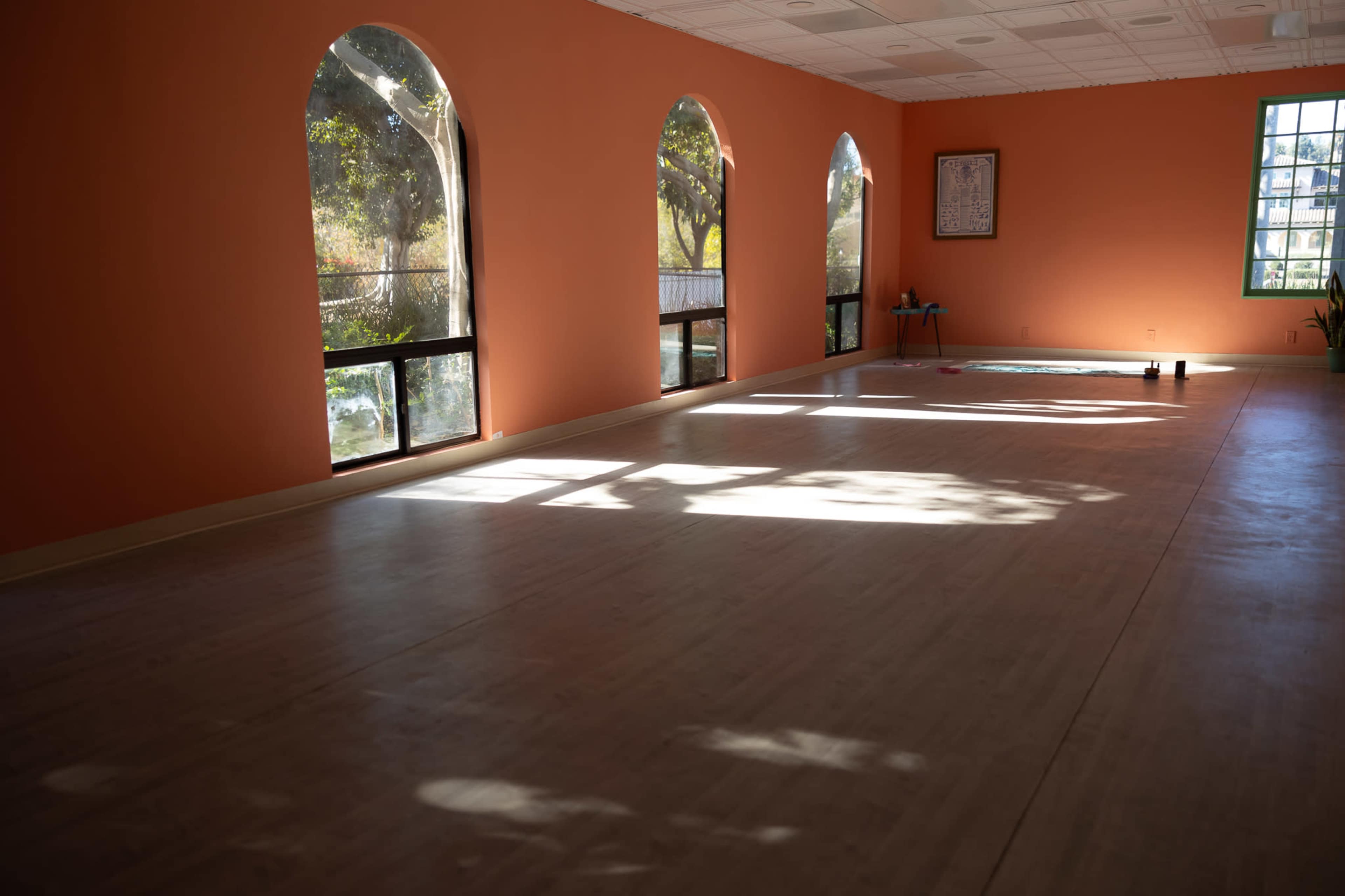 Yoga studio with big windows and natural light Image in Fallbrook, Fallbrook, CA