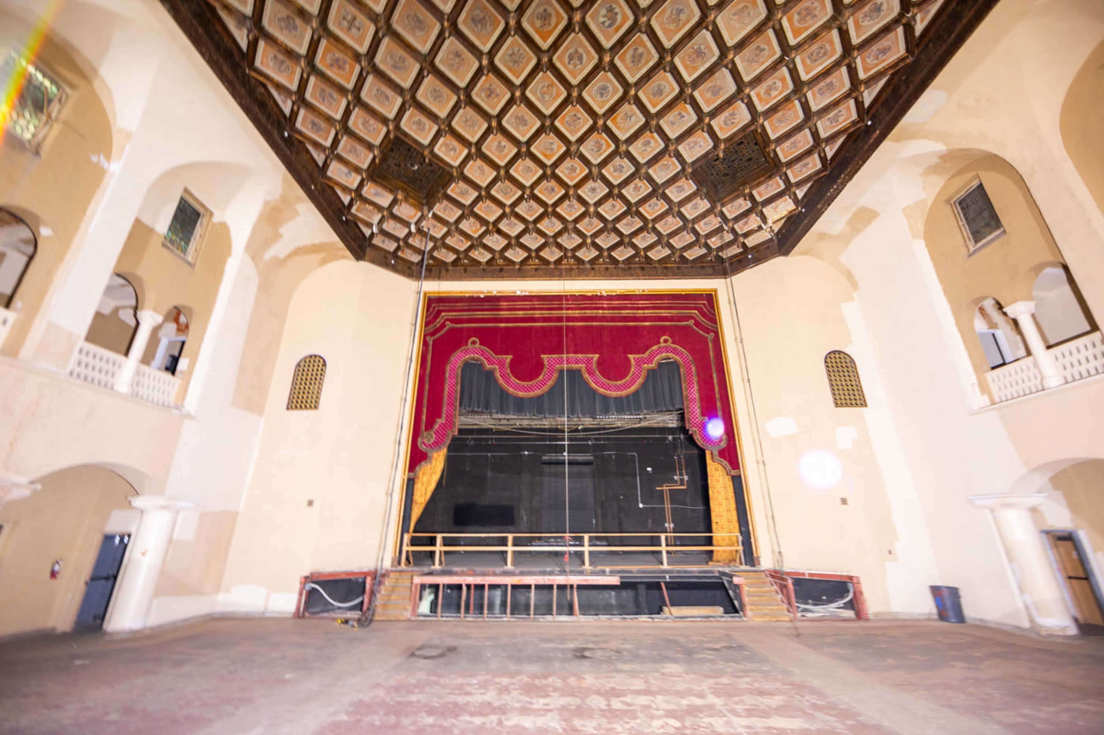 DTLA Historic Theater Library | Vintage Stage Space | Period Film Location Image in Central LA, Los Angeles, CA