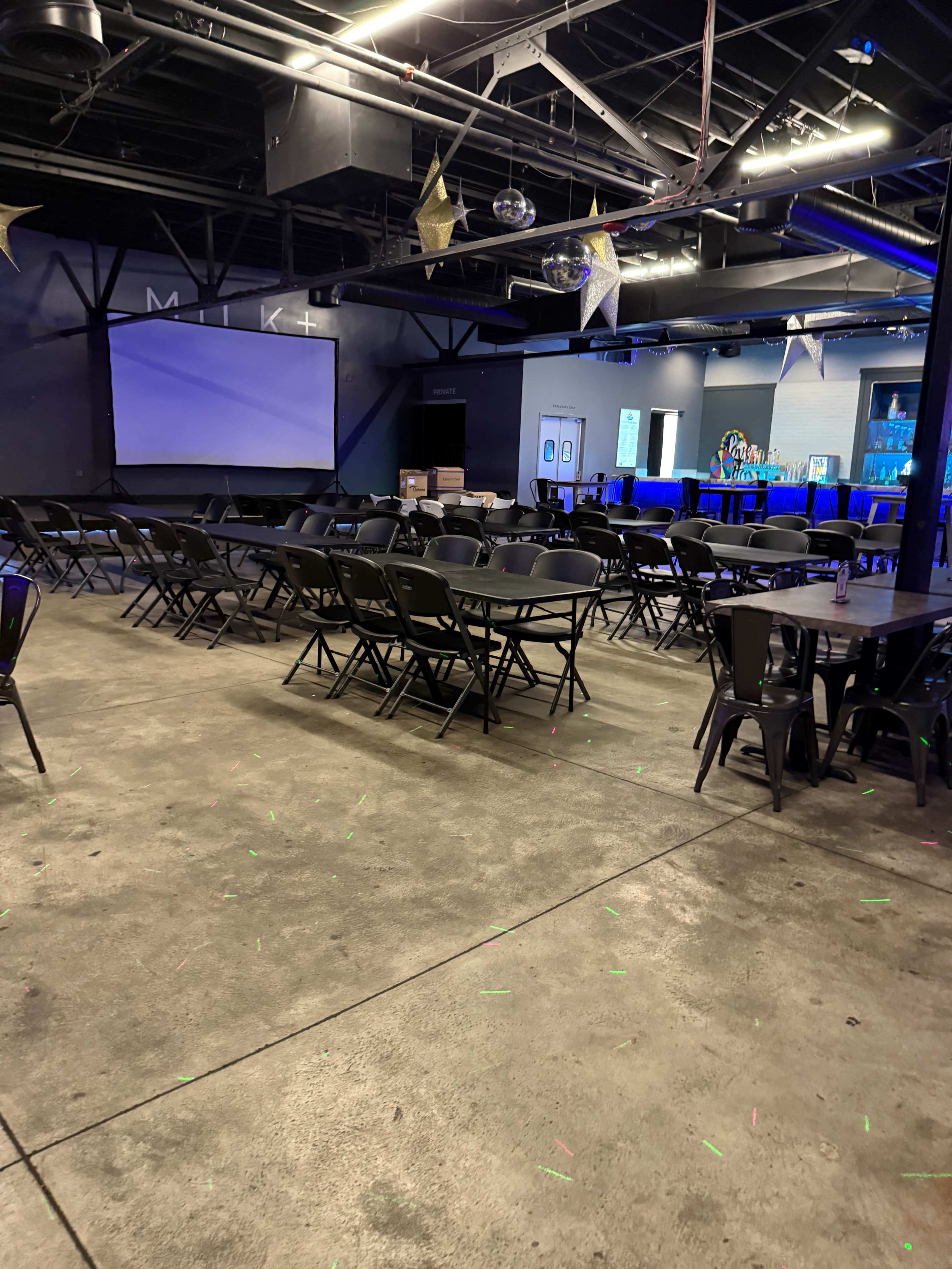 Modern Downtown Event Venue with Dance Floor, DJ Equipments, LED Lighting, Stage & Full AV Image in Central City, Salt Lake City, UT