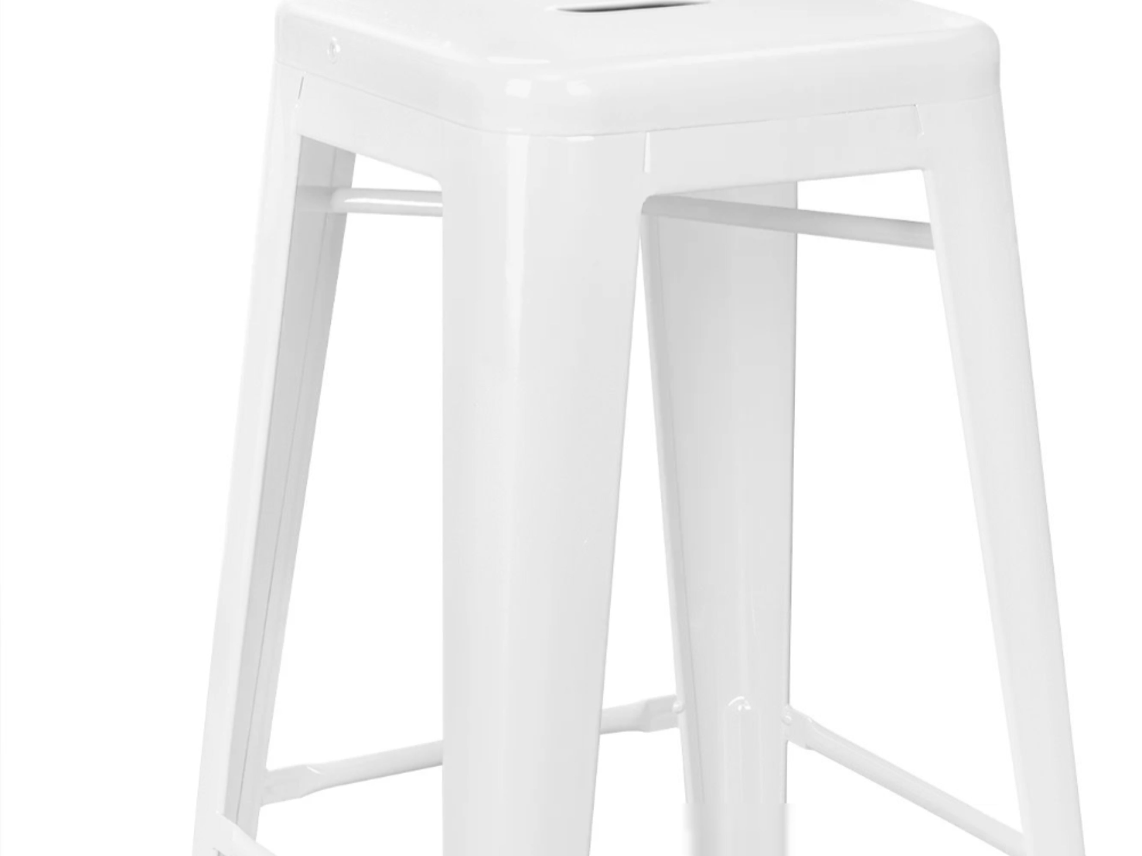 Metal bar stools 12 White- Pub Style Bar Height 30