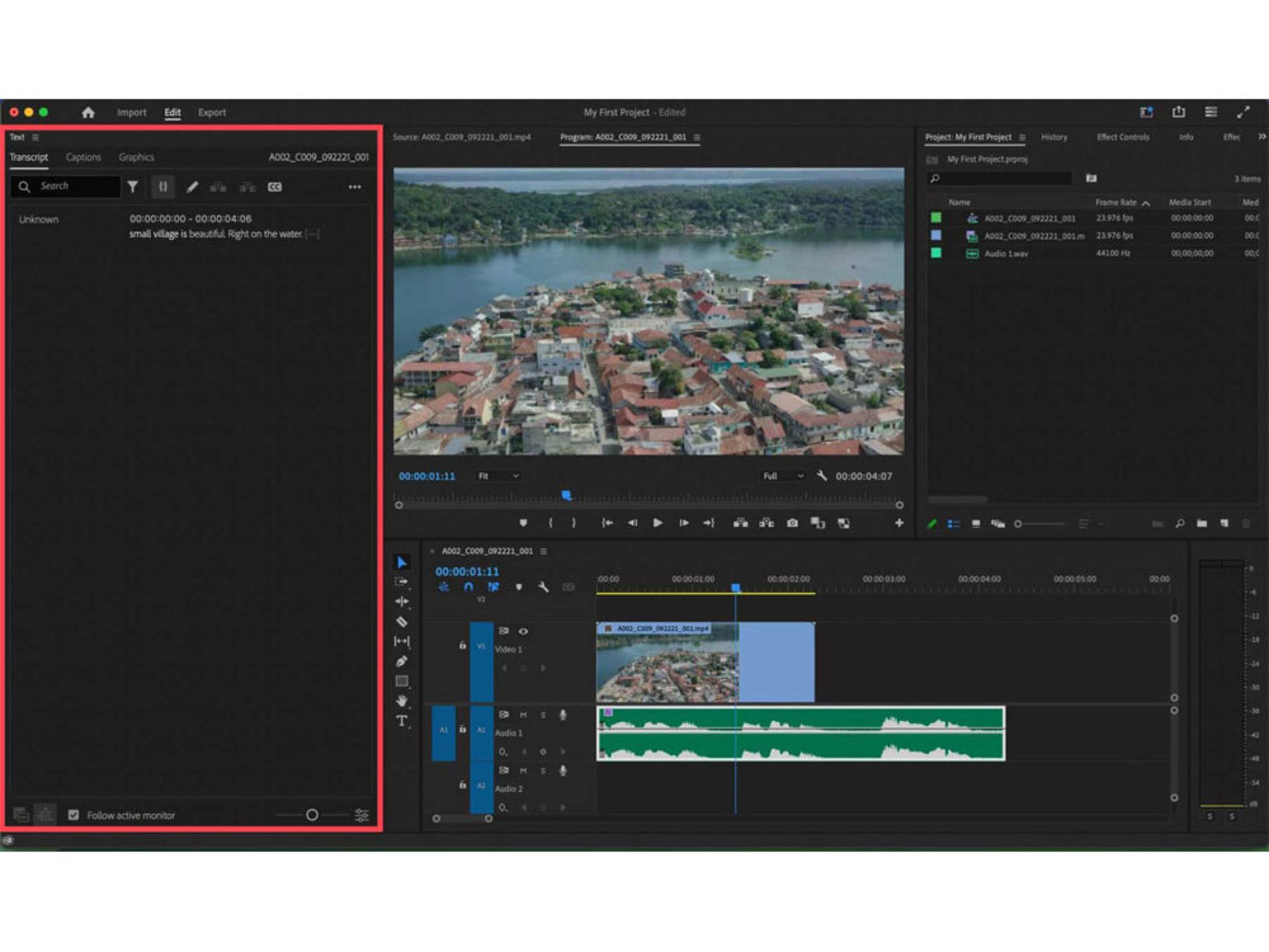 Editing