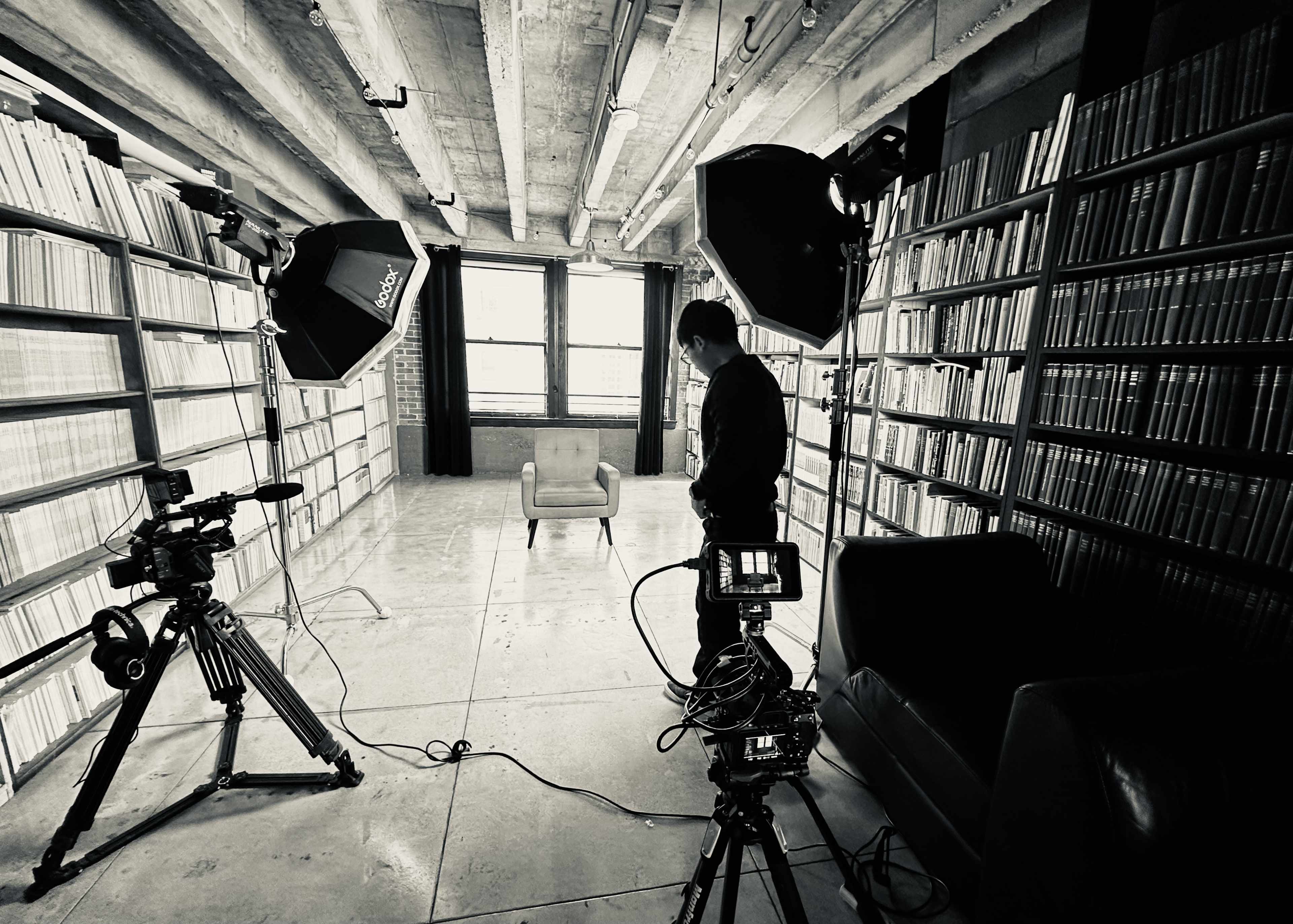 Sit-down interview shoot