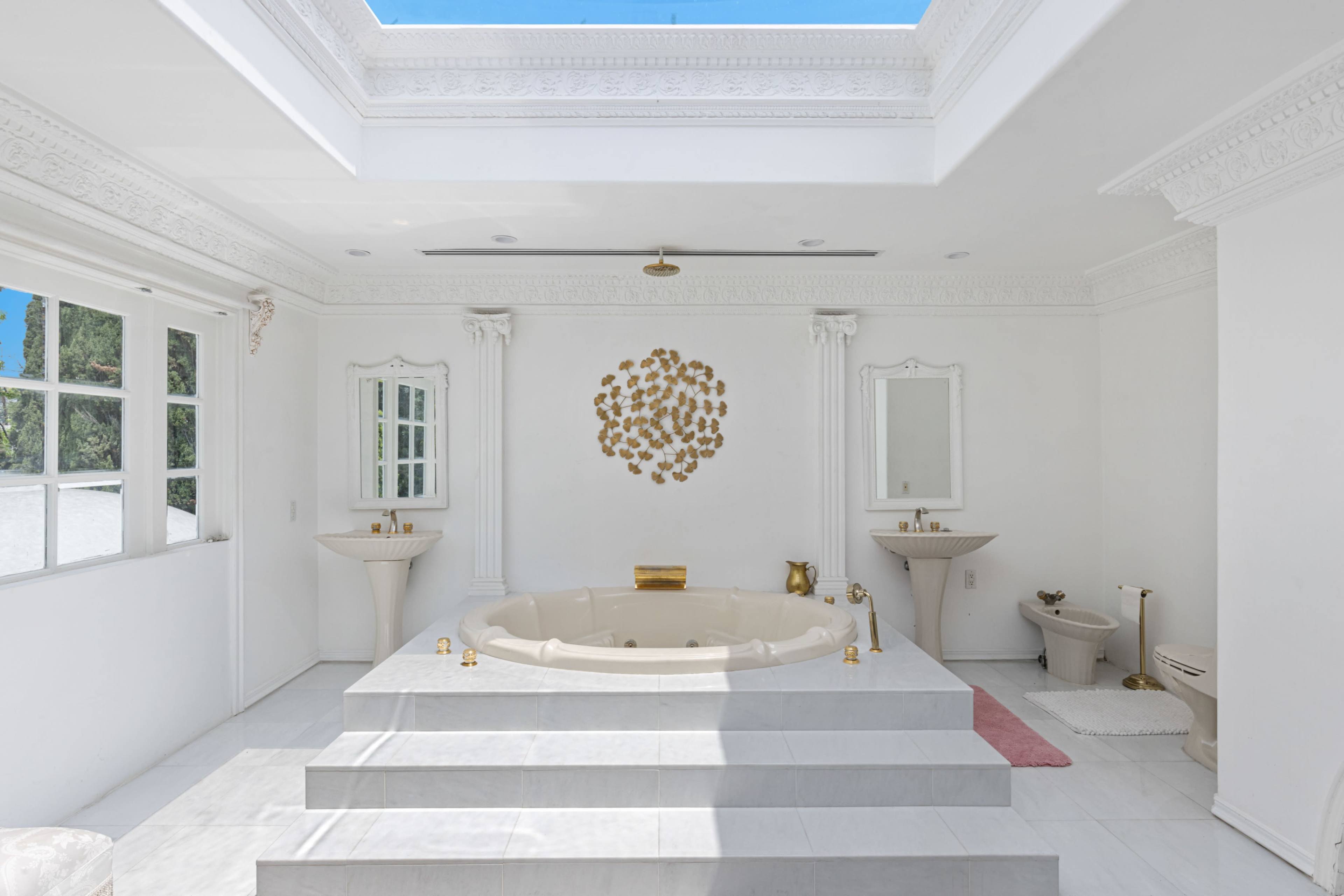 Ancient Greek & Persian Style White Mansion with Natural Light Image in Northridge, Northridge, CA