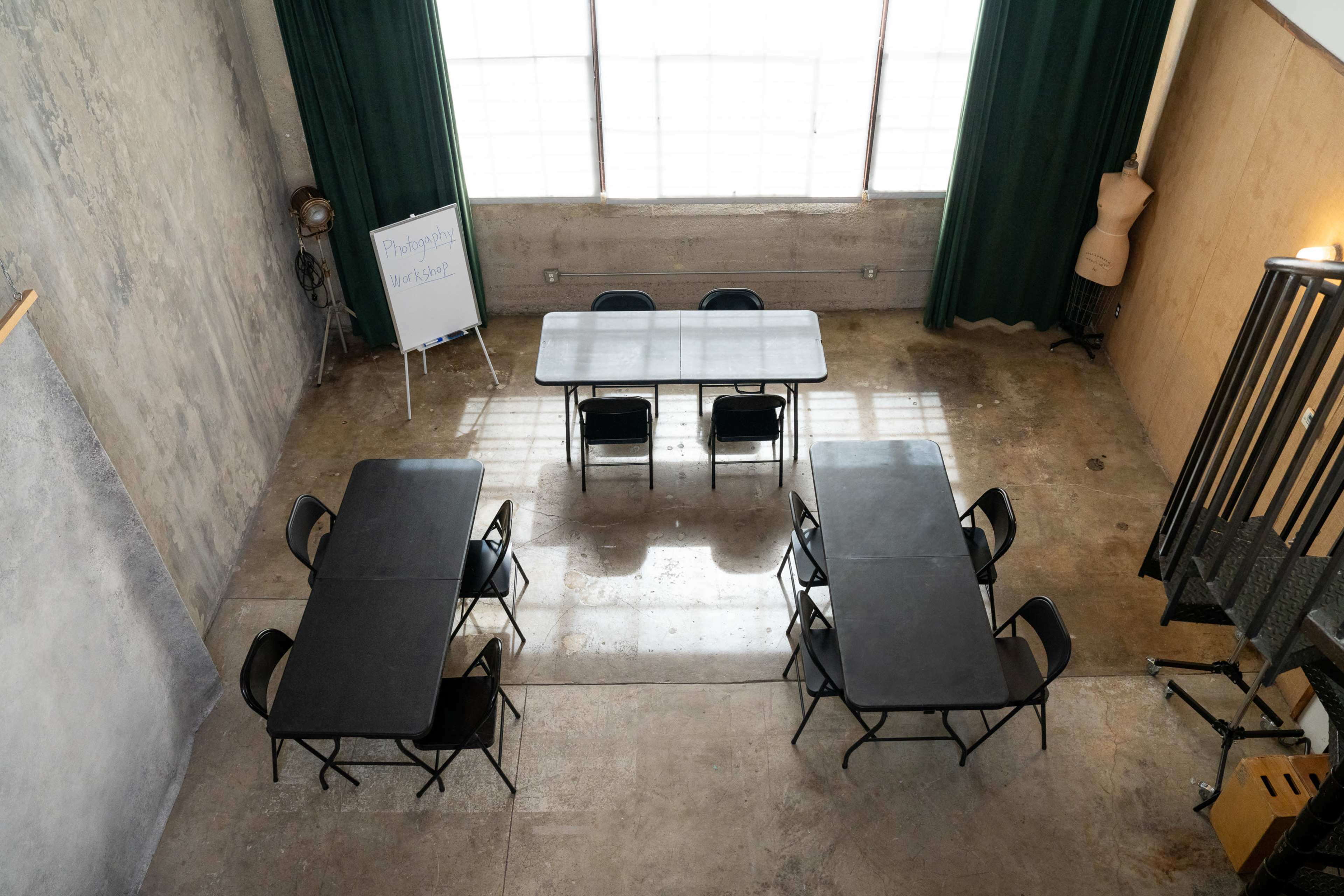 DAYGLOW STUDIOS - Natural light, 2 floors, pre-lit cyc wall, hand-painted backdrops, blackout curtains Image in Koreatown, Los Angeles, CA